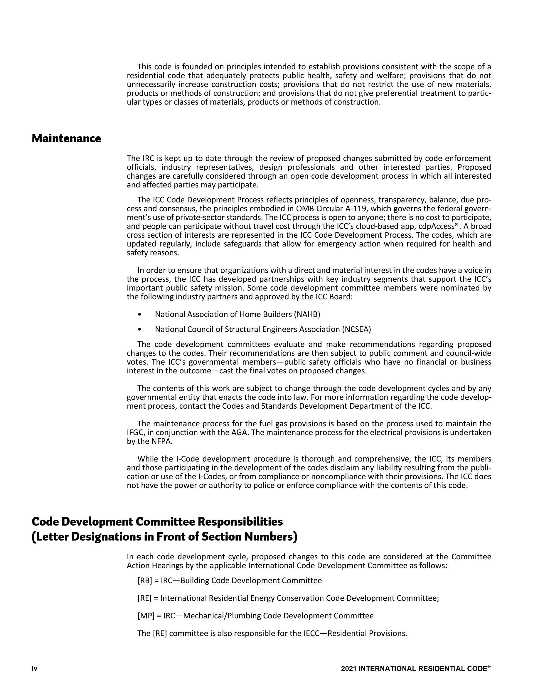 Cover preview — 2021 International Residential Code — Page 5