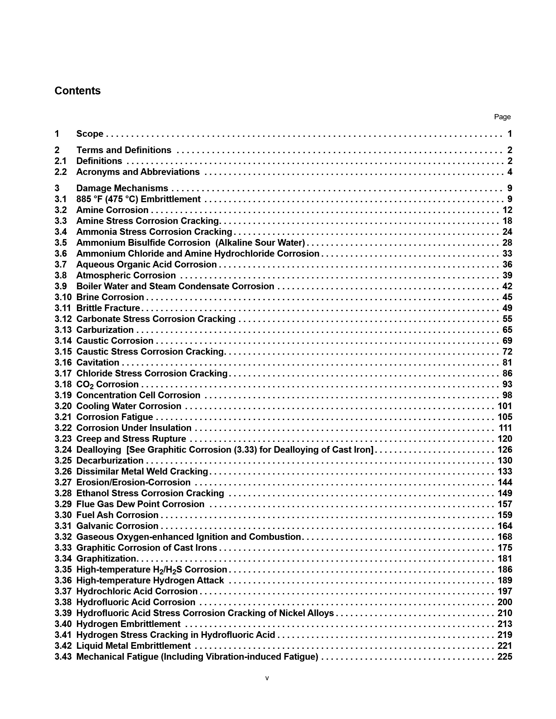 Cover preview — API RP 571 Damage Mechanisms Affecting Fixed Equipment in the Refining Industry, Third Edition — Page 5