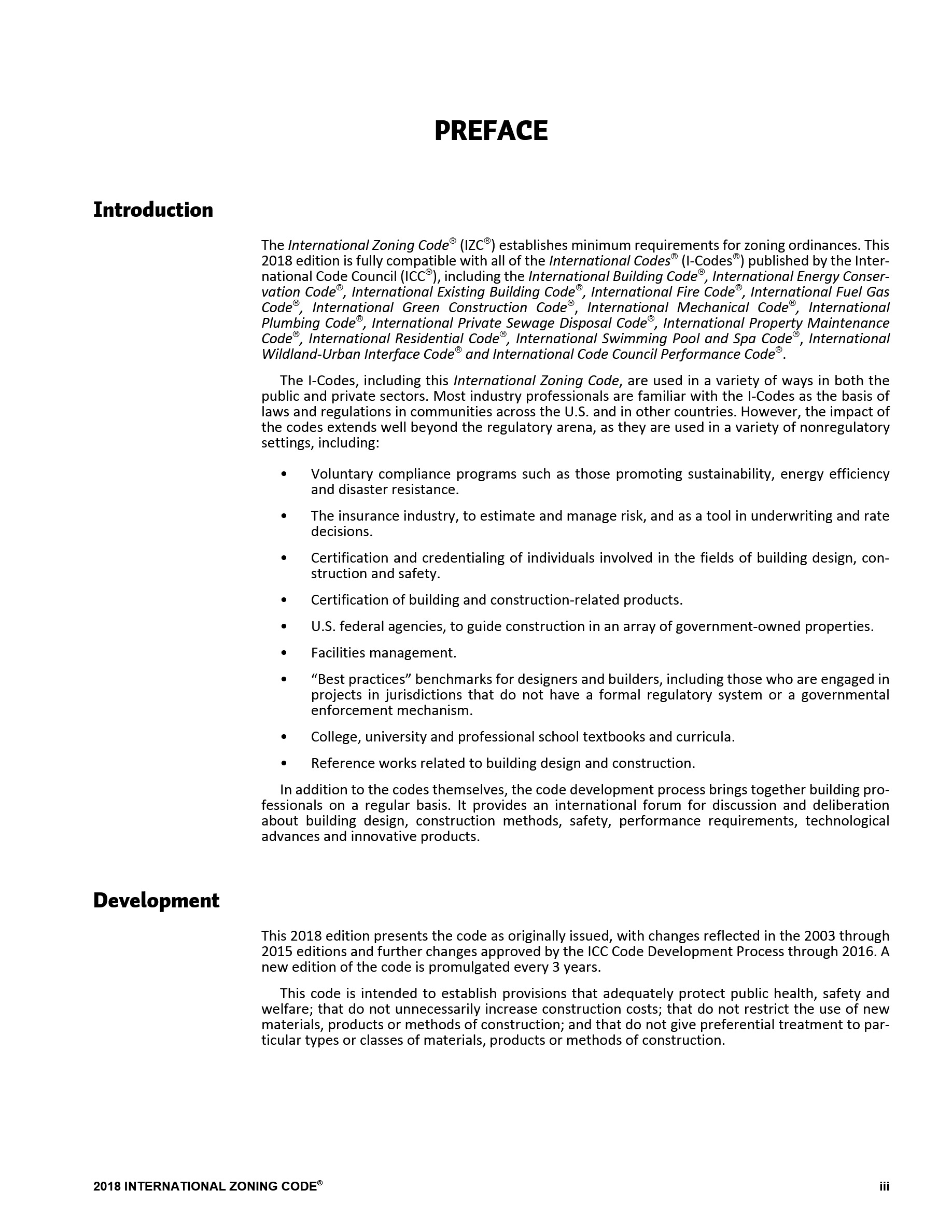 Cover preview — 2018 International Zoning Code — Page 4