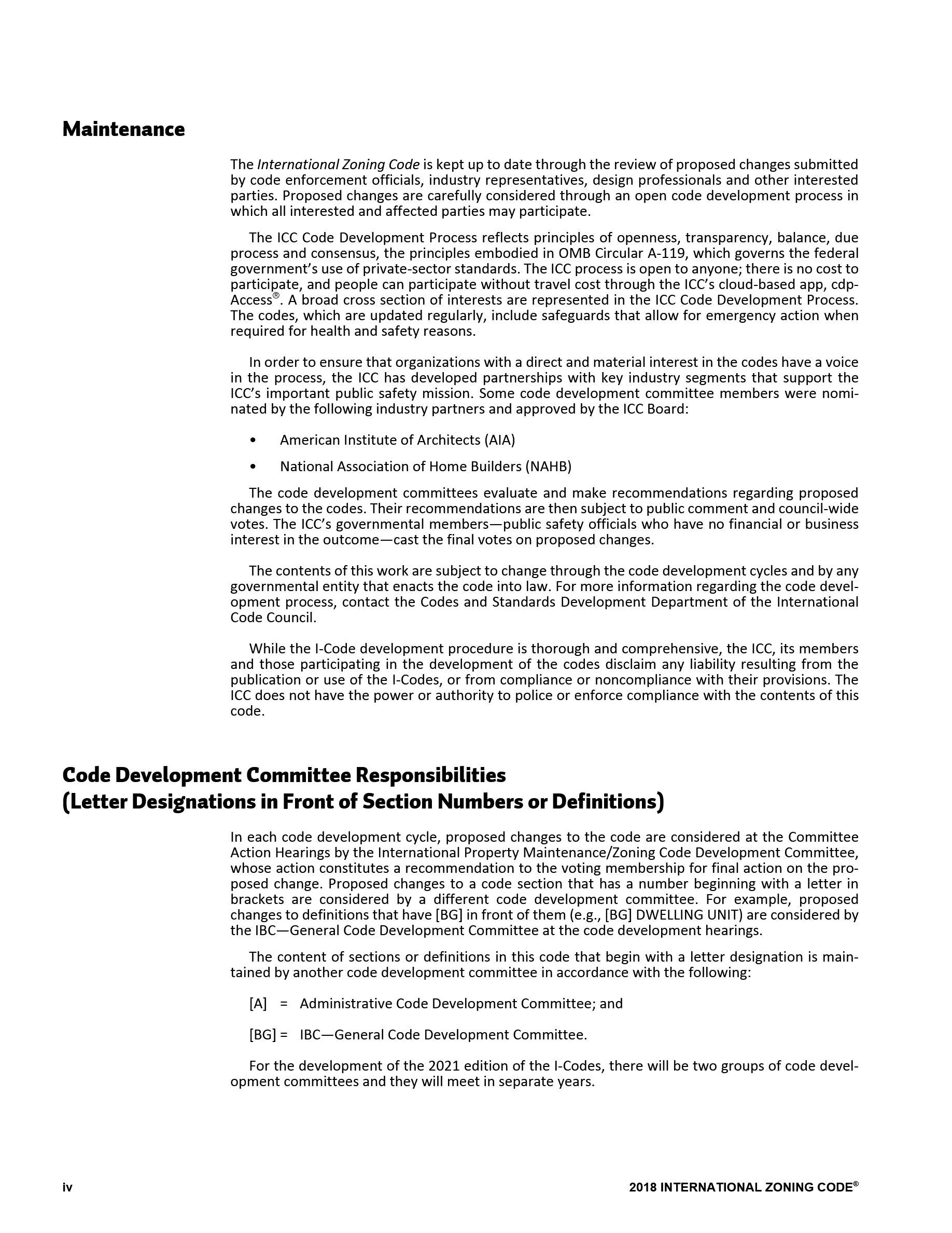 Cover preview — 2018 International Zoning Code — Page 5