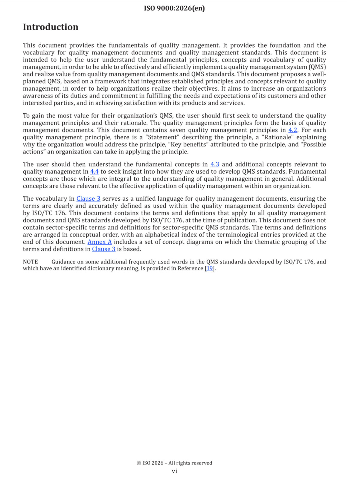 Cover preview — ISO 9000 - 2026 Quality Management — Fundamentals and Vocabulary Standard — Page 6