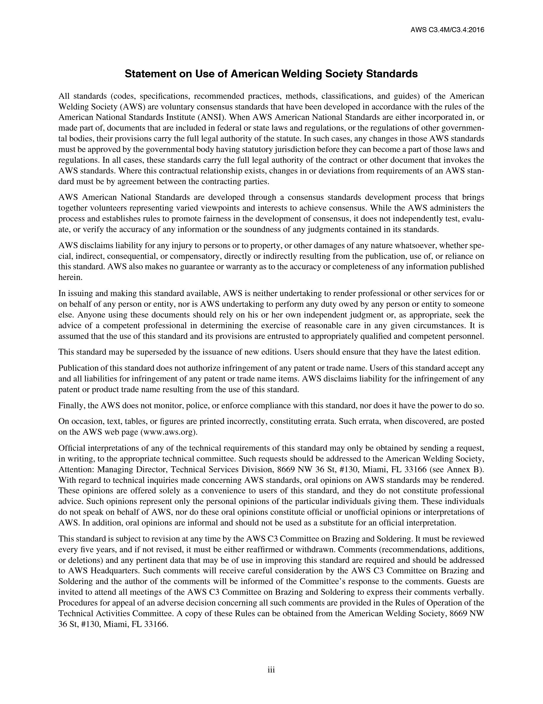 Cover preview — AWS C3.4M/C3.4 Specification for Torch Brazing — Page 4