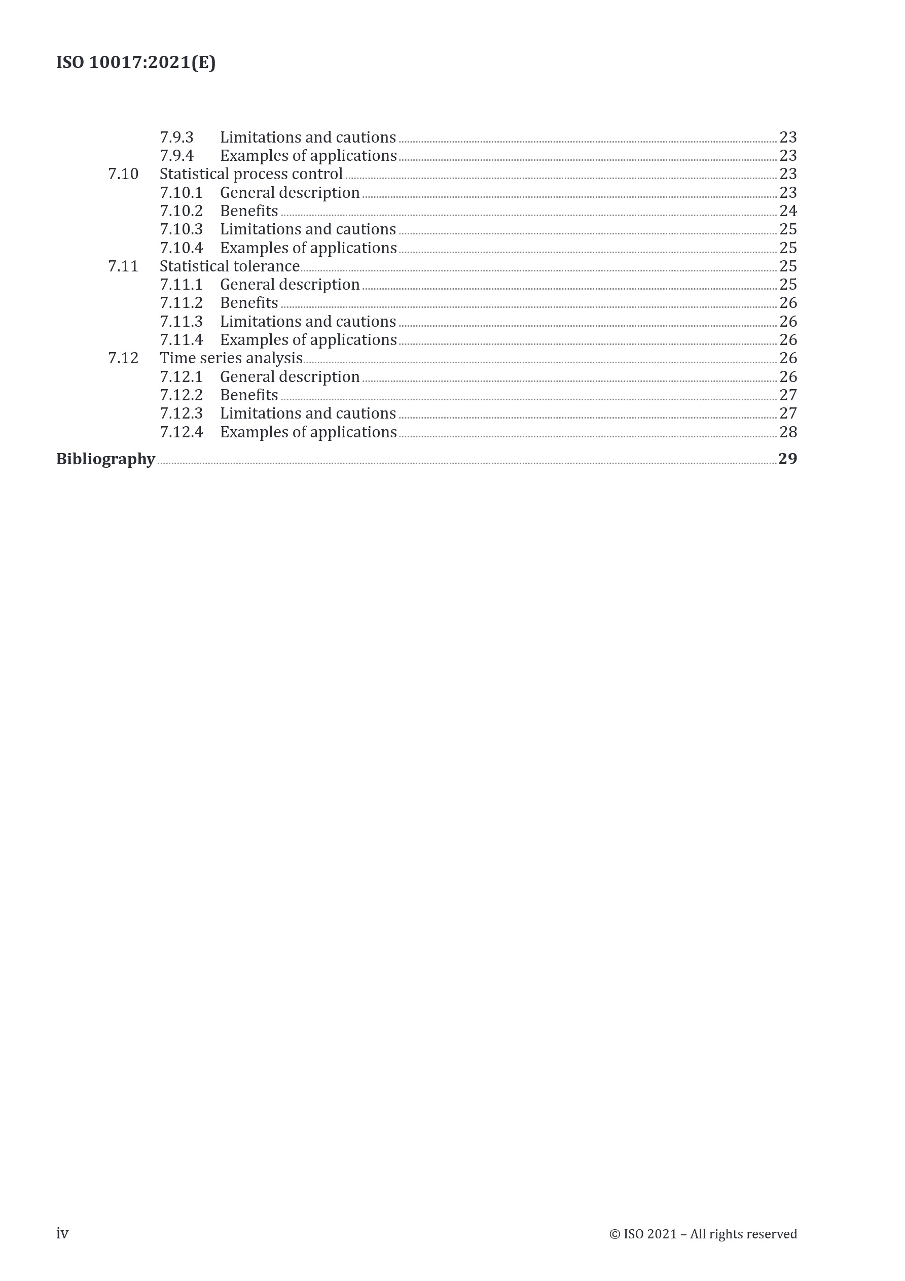 Cover preview — ISO 10017:2021 Quality Management — Guidance on Statistical Techniques for ISO 9001:2015 — Page 4
