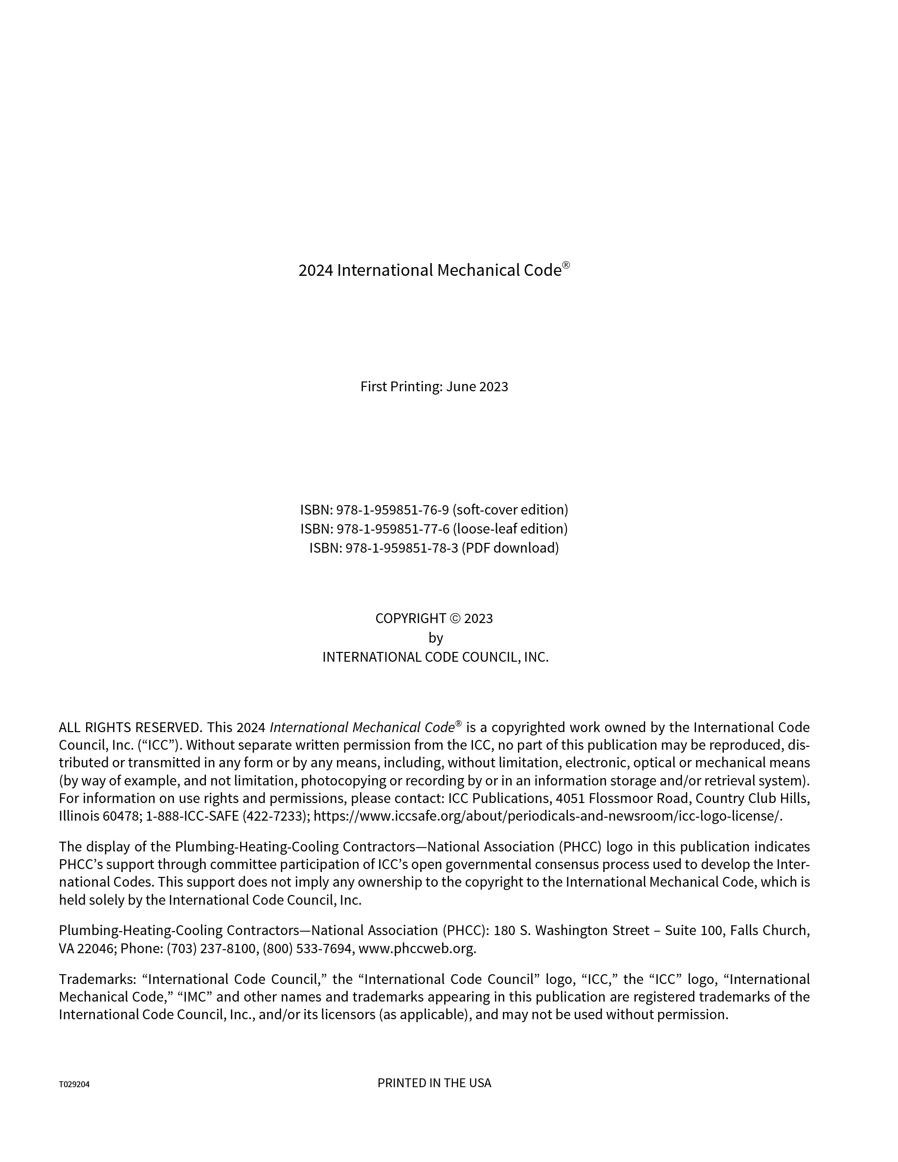Cover preview — 2024 International Mechanical Code — Page 3
