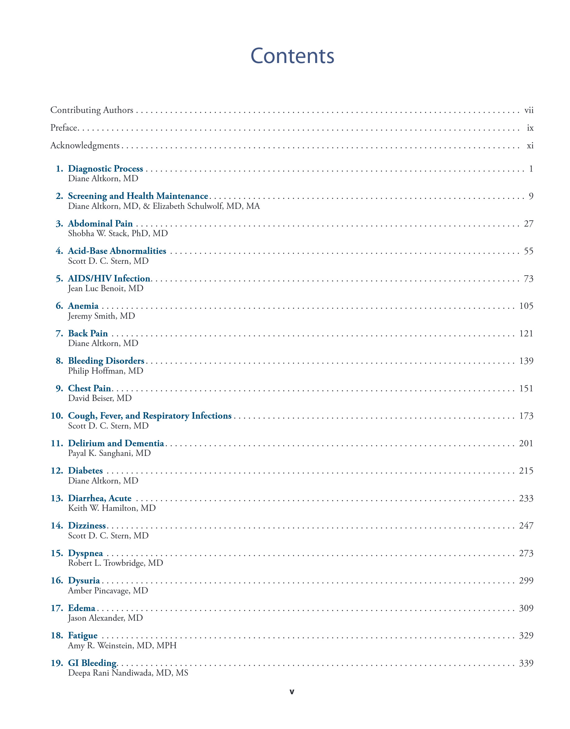 Cover preview — Symptom to Diagnosis An Evidence Based Guide, Fourth Edition 4th — Page 6