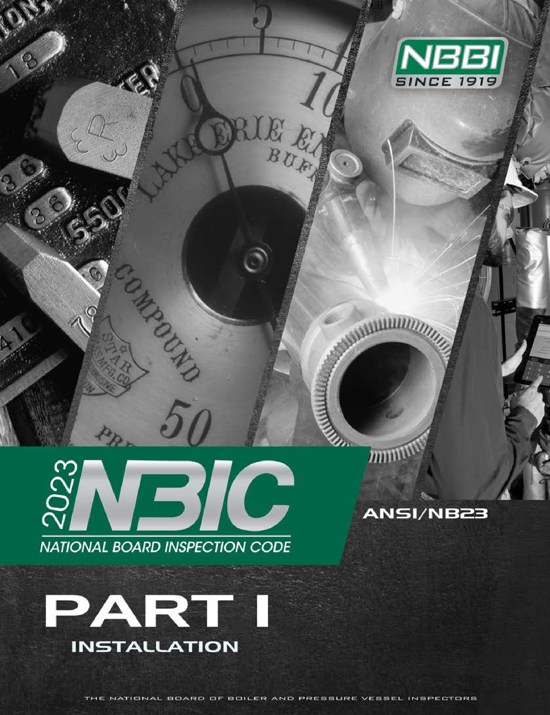 Cover preview — NBBI NB 23 (NBIC) National Board Inspection Code - Part 1 Installation  — Page 1