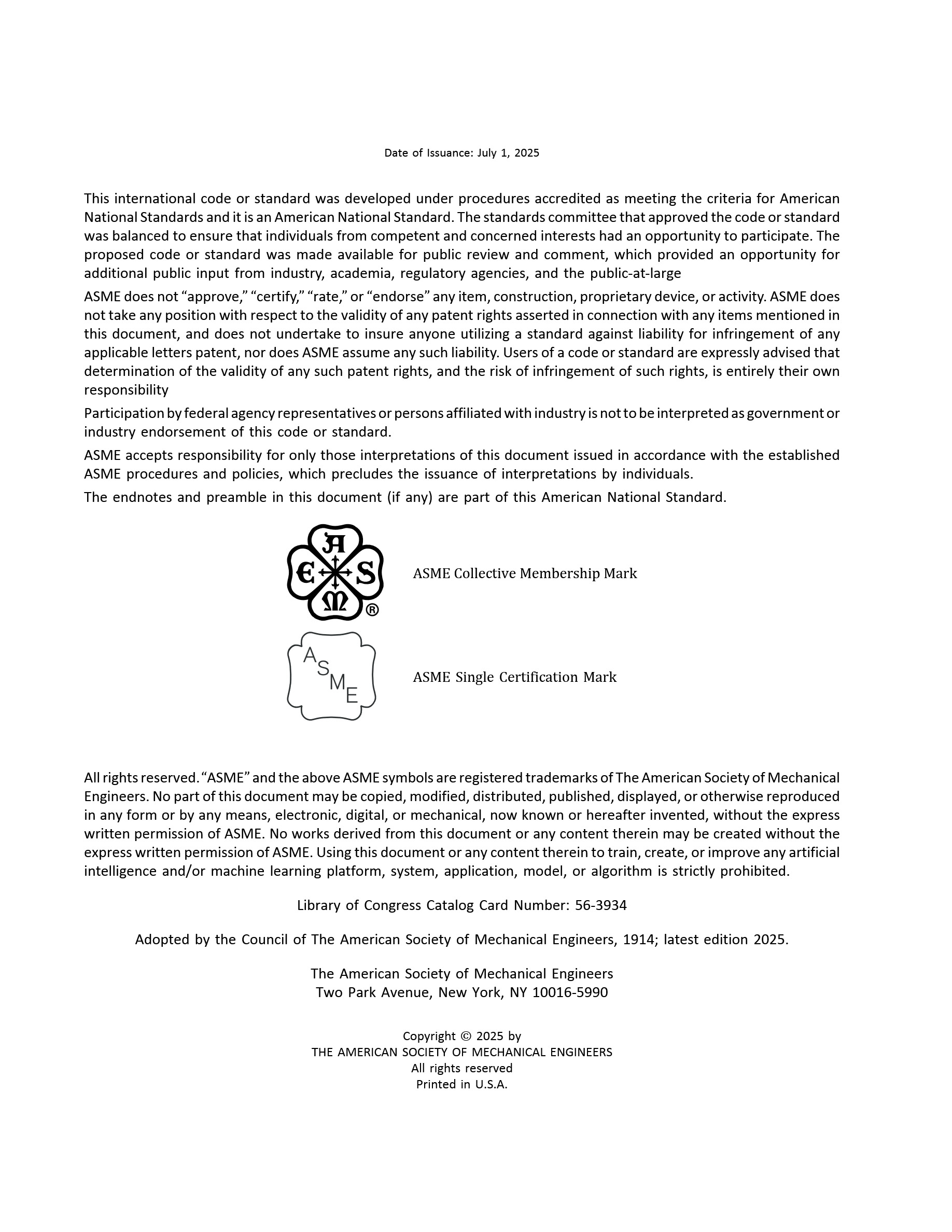 Cover preview — ASME BPVC.XIII-2025 Section XIII, Rules for Overpressure Protection — Page 4