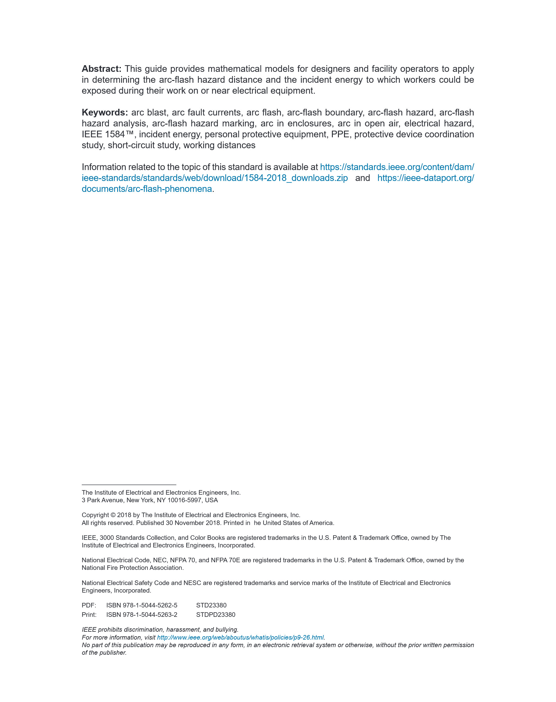 Cover preview — IEEE 1584-2018 IEEE Guide for Performing Arc-Flash Hazard Calculations — Page 3