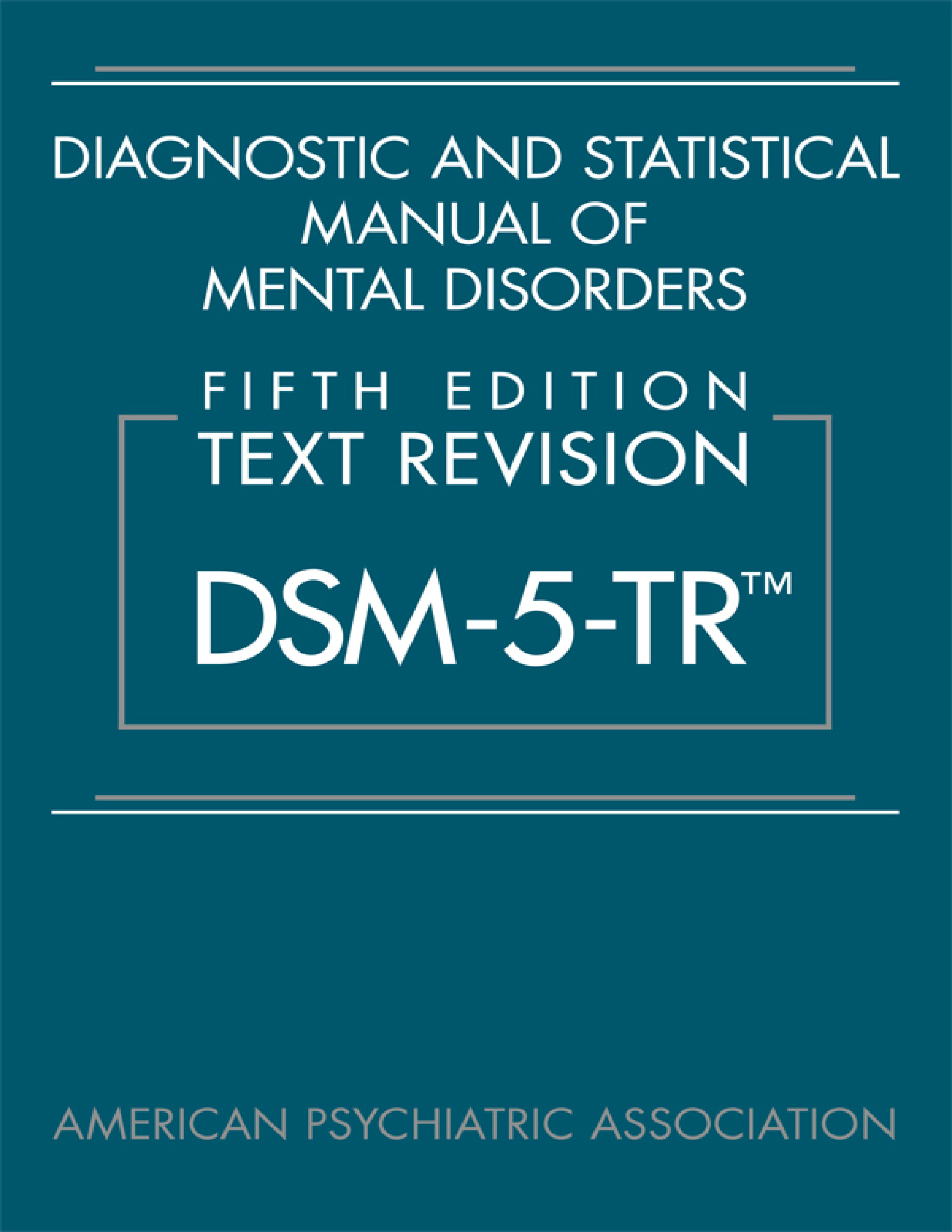Cover preview — Diagnostic and Statistical Manual of Mental Disorders, Text Revision Dsm-5-tr 5th Edition — Page 1