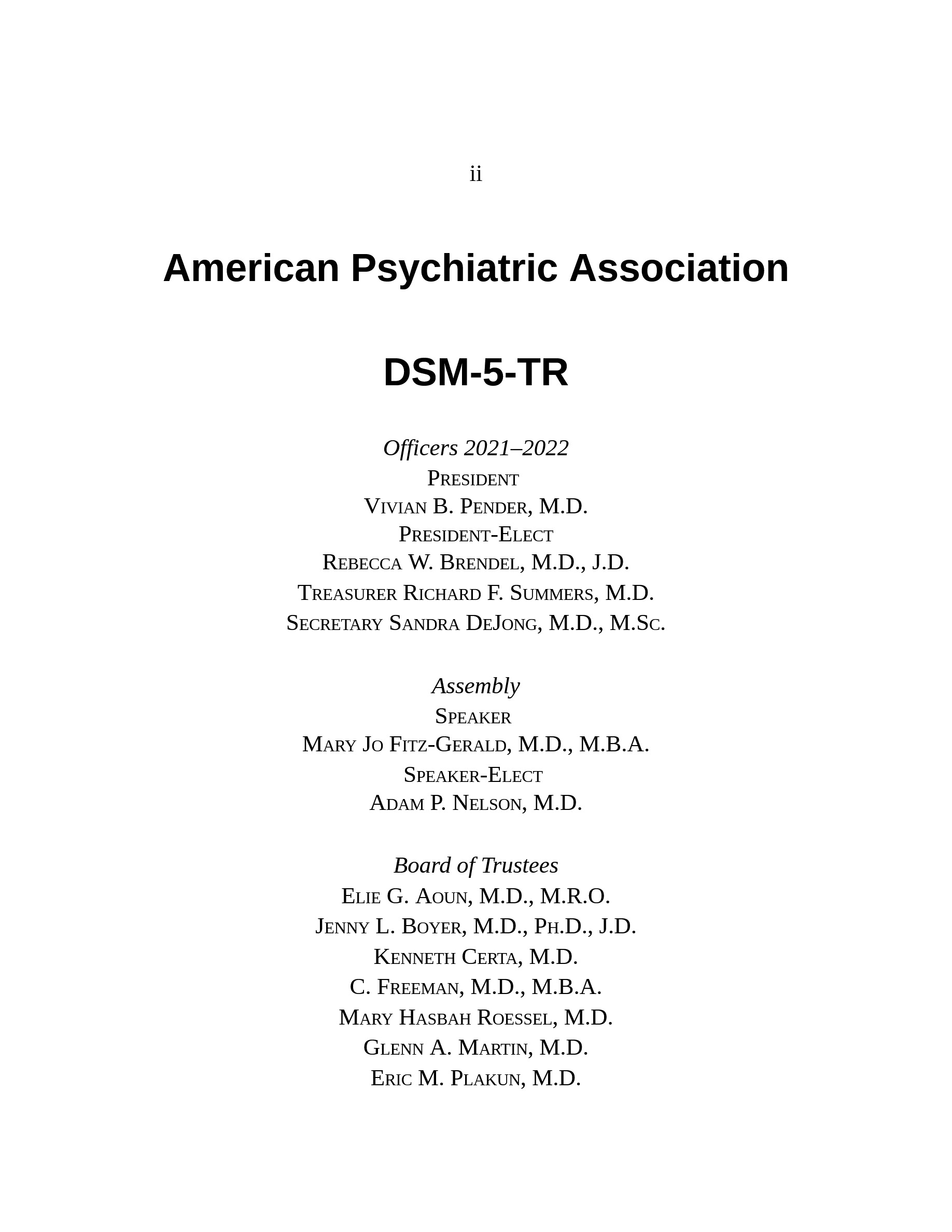 Cover preview — Diagnostic and Statistical Manual of Mental Disorders, Text Revision Dsm-5-tr 5th Edition — Page 5