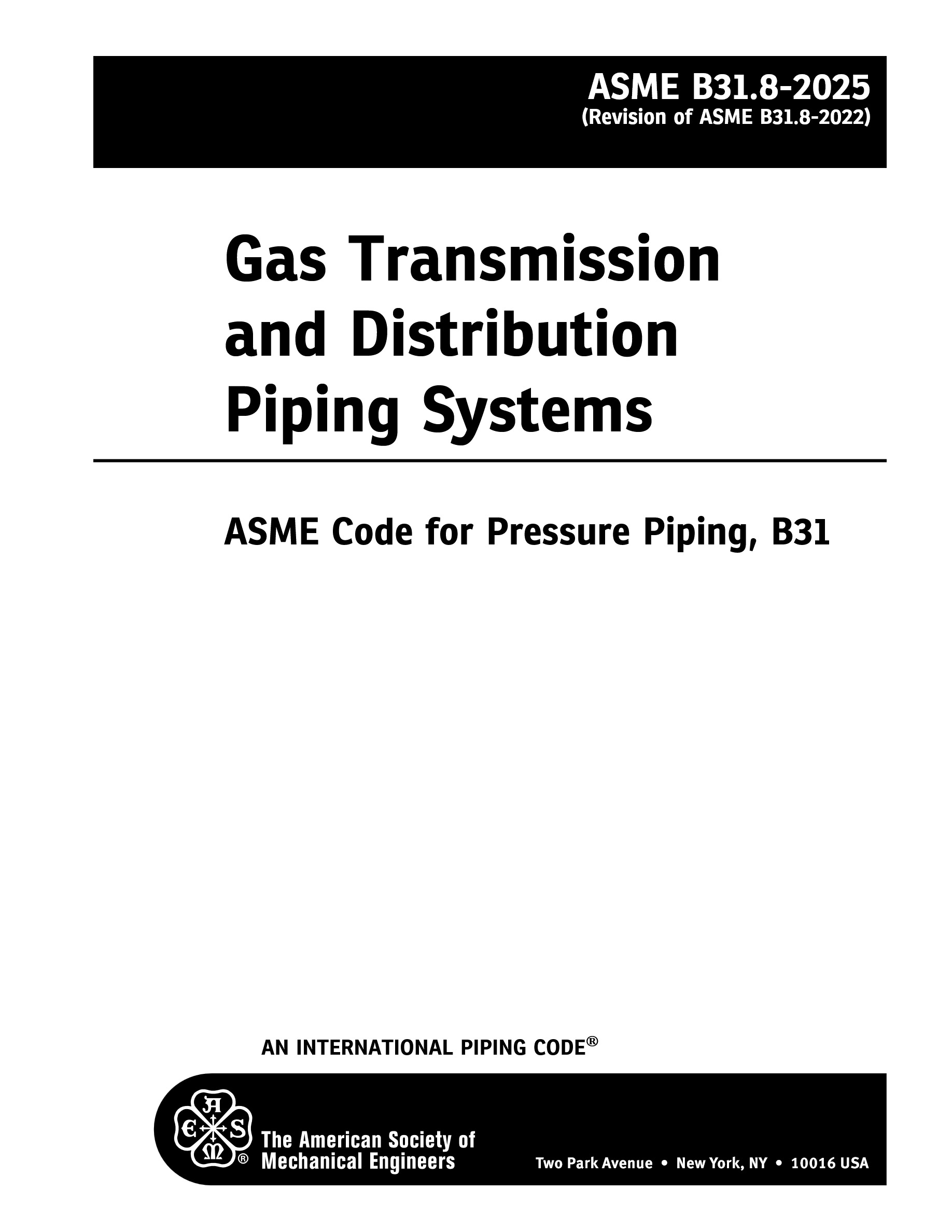 Cover preview — ASME B31.8-2024 Gas Transmission and Distribution Piping Systems — Page 2