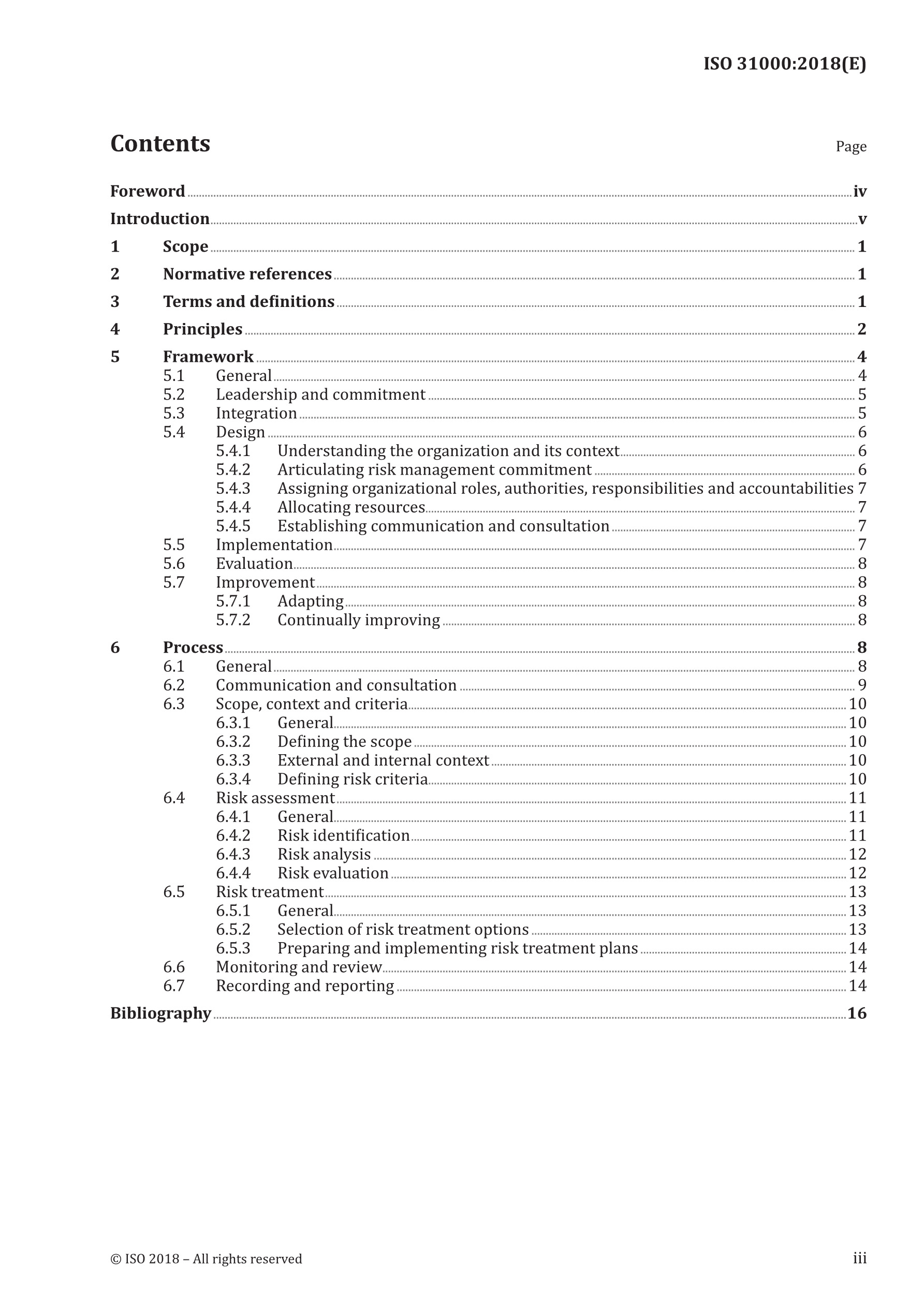 Cover preview — ISO 31000:2018 Risk management — Guidelines — Page 3