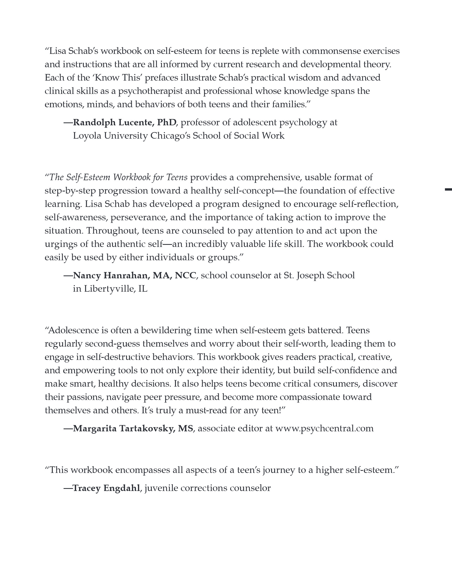 Cover preview — The Self-Esteem Workbook for Teens: Activities to Help You Build Confidence and Achieve Your Goals — Page 5