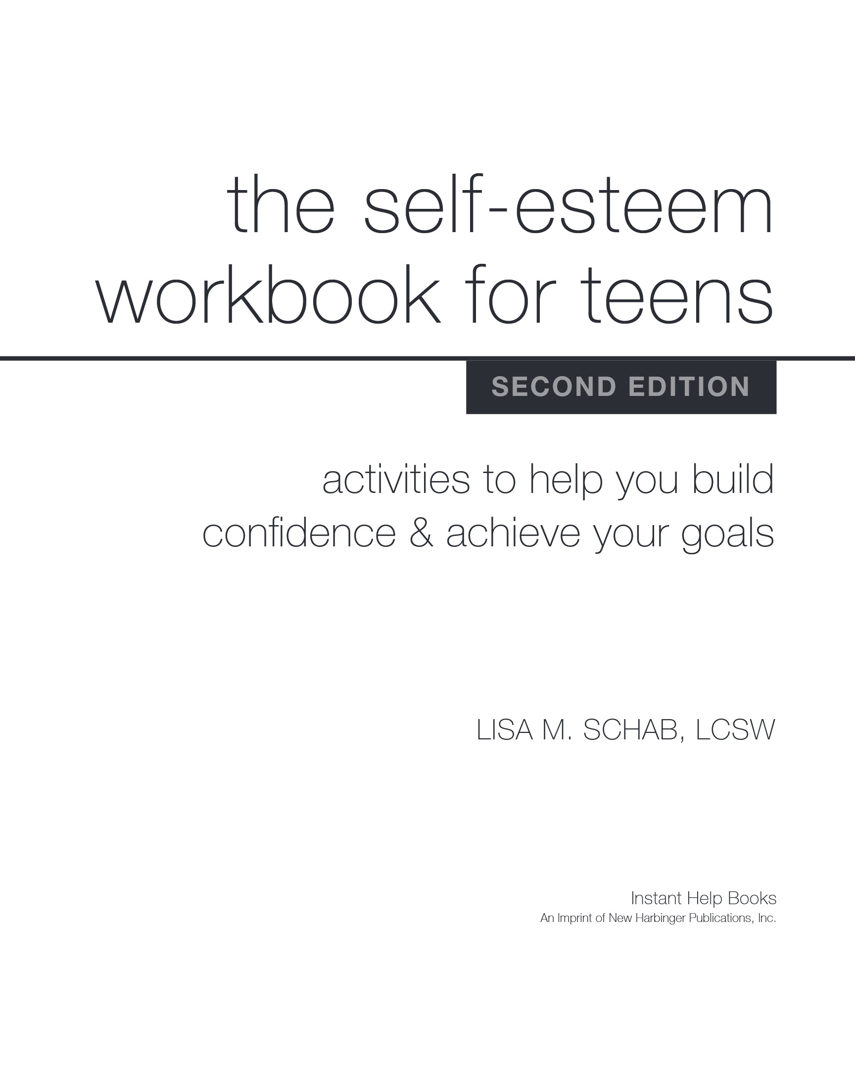 Cover preview — The Self-Esteem Workbook for Teens: Activities to Help You Build Confidence and Achieve Your Goals — Page 6