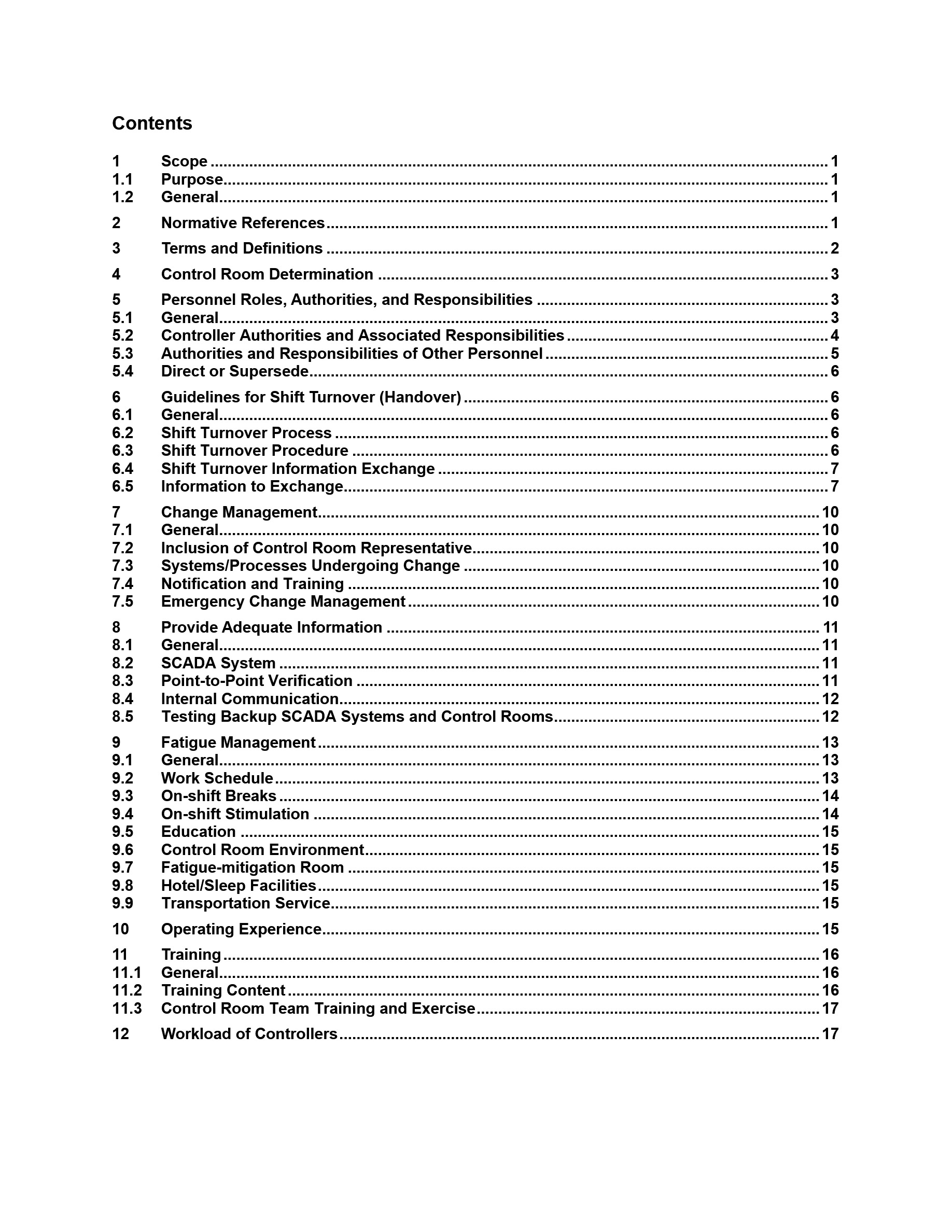 Cover preview — API RP 1168 Pipeline Control Room Management, Third Edition — Page 5