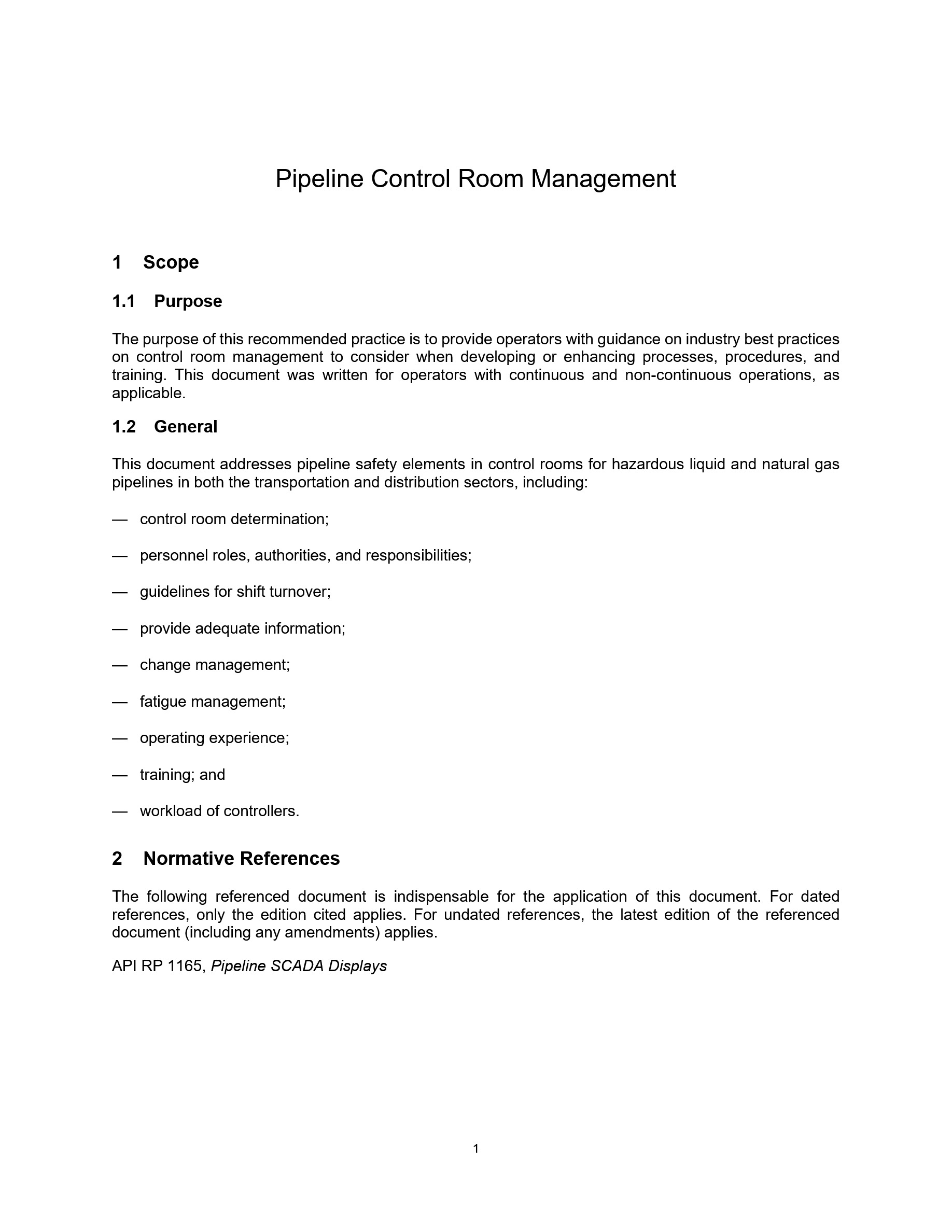 Cover preview — API RP 1168 Pipeline Control Room Management, Third Edition — Page 7