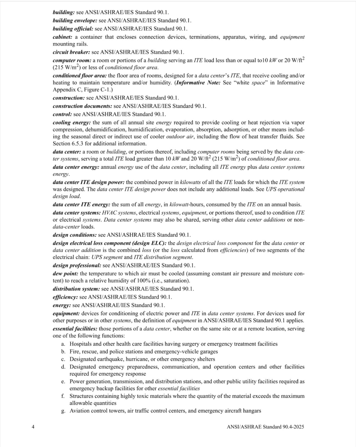 Cover preview — ASHRAE 90.4-2025 Energy Standard for Data Centers (ANSI Approved) — Page 6