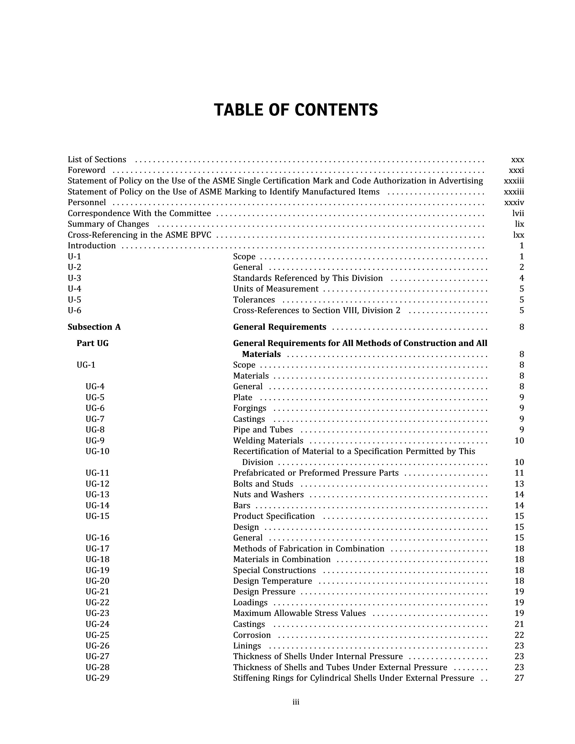Cover preview — ASME BPVC.VIII.1-2025 Section VIII Division 1 - Rules for Construction of Pressure Vessels — Page 5