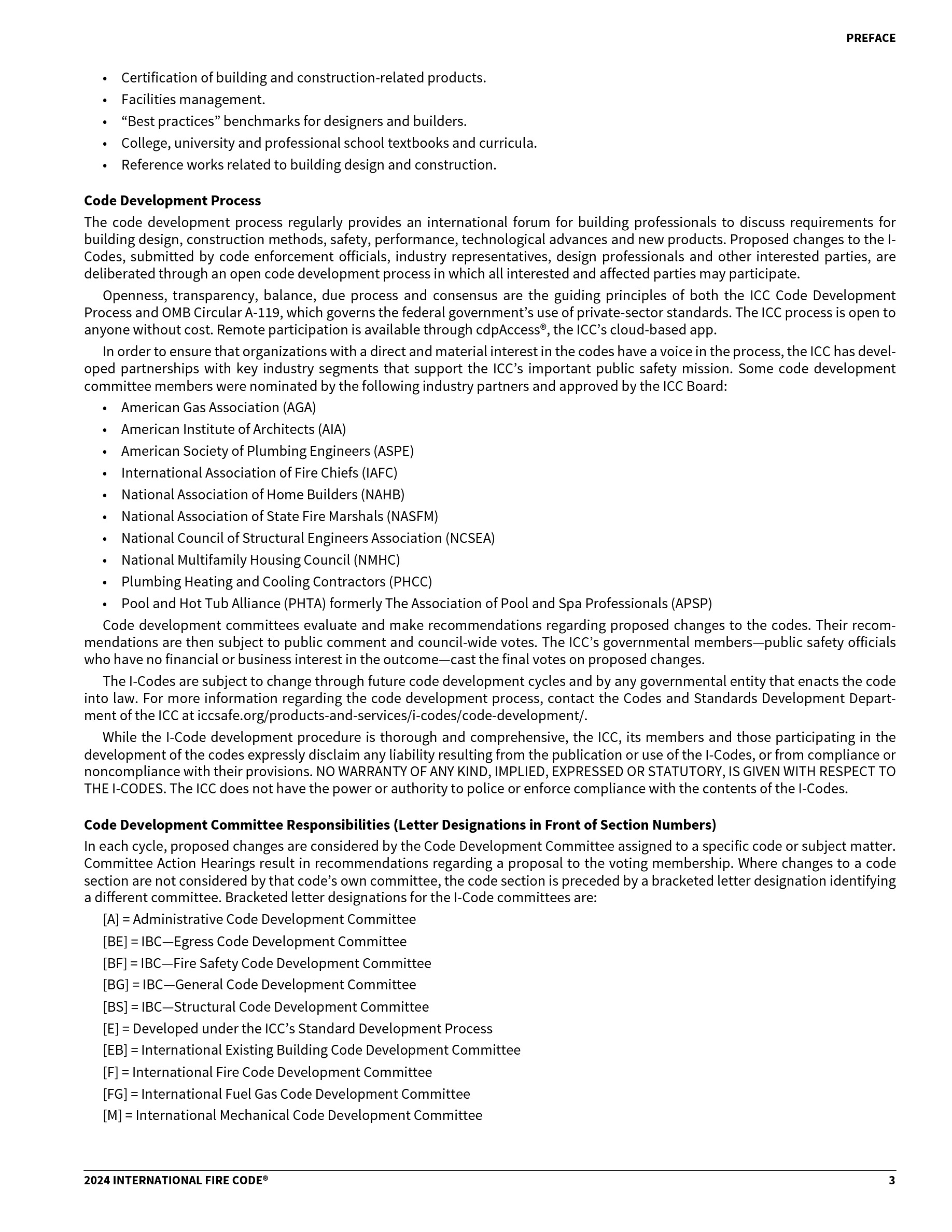Cover preview — 2024 International Fire Code — Page 6
