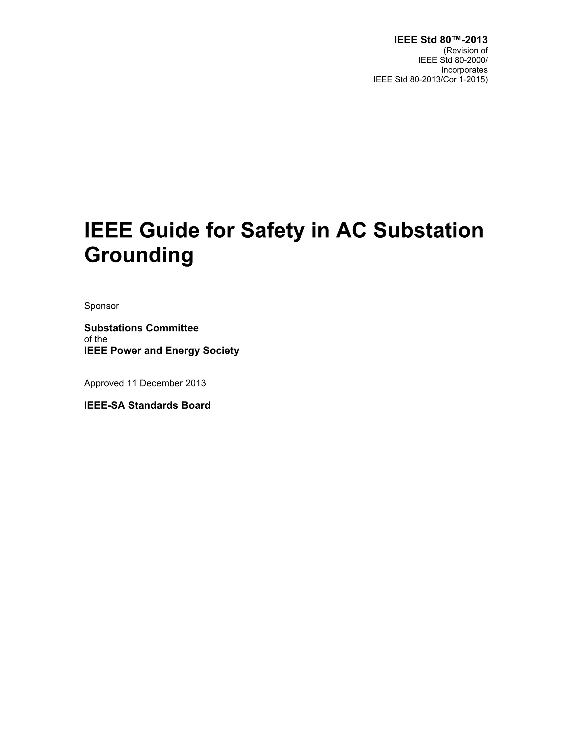 Cover preview — IEEE 80 Guide for Safety in AC Substation Grounding — Page 3