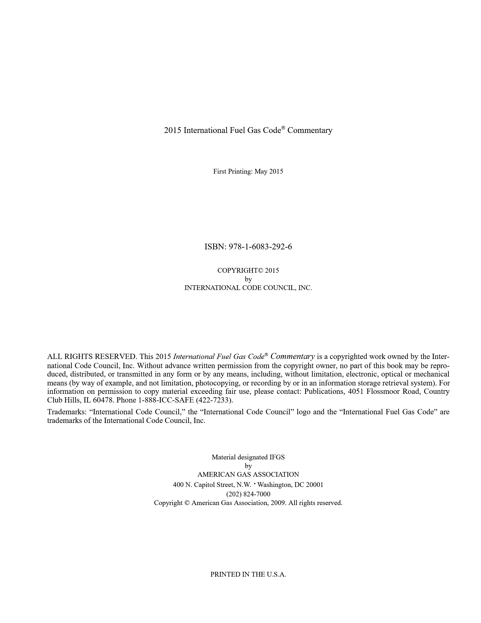 Cover preview — 2015 International Fuel Gas Code and Commentary — Page 3
