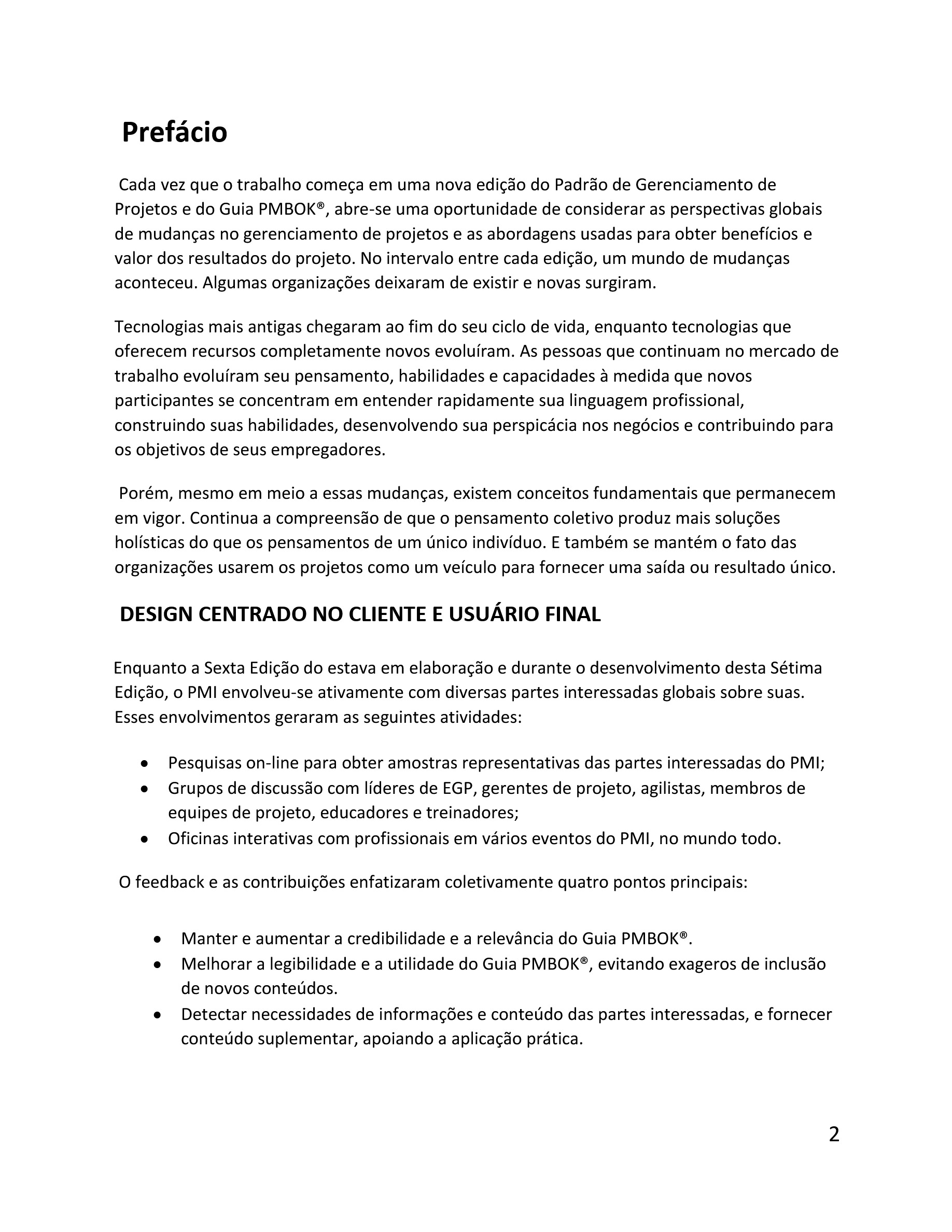 Cover preview — A Guide to the Project Management Body of Knowledge (PMBOK® Guide) – Seventh Edition and The Standard for Project Management (PORTUGUESE) (Portuguese Edition) — Page 2