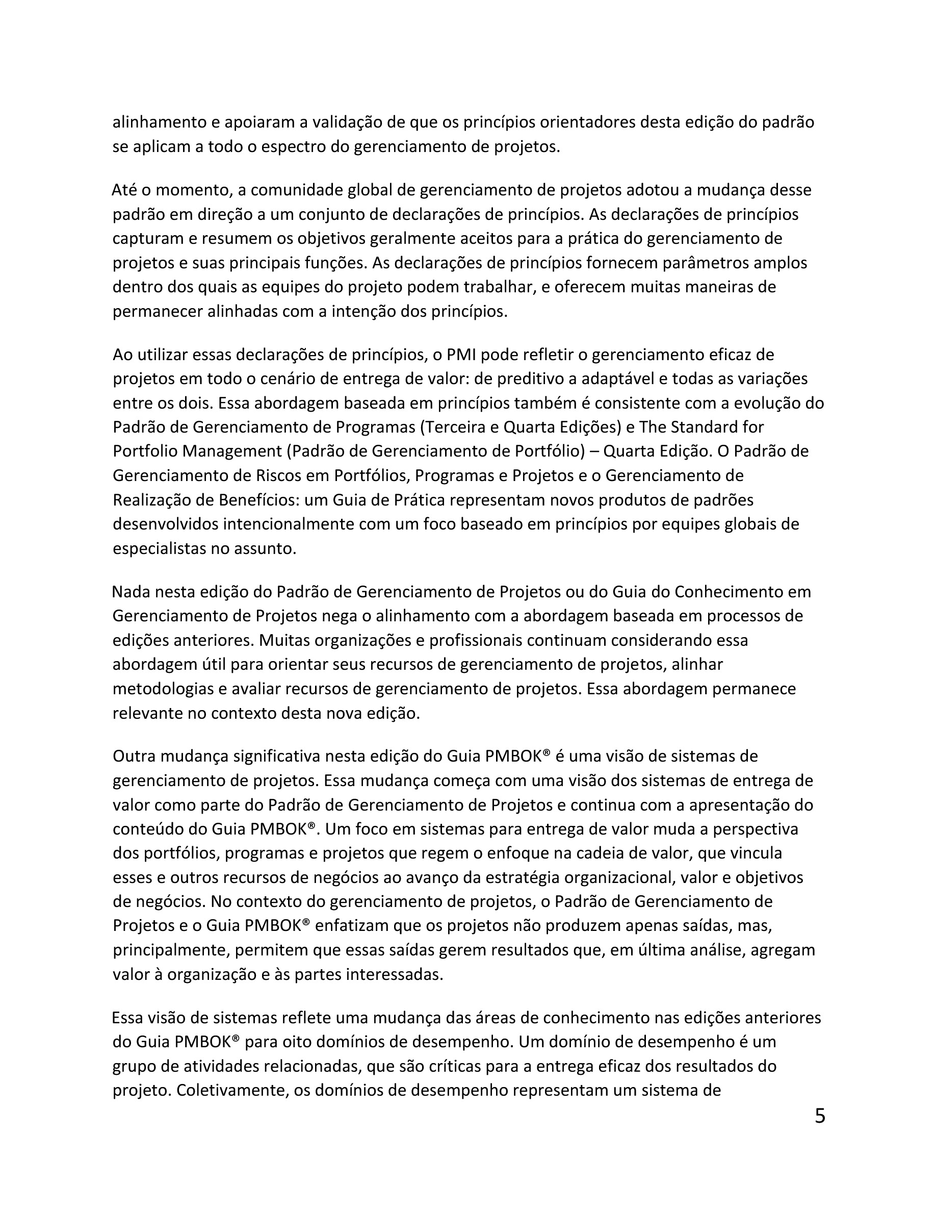Cover preview — A Guide to the Project Management Body of Knowledge (PMBOK® Guide) – Seventh Edition and The Standard for Project Management (PORTUGUESE) (Portuguese Edition) — Page 5