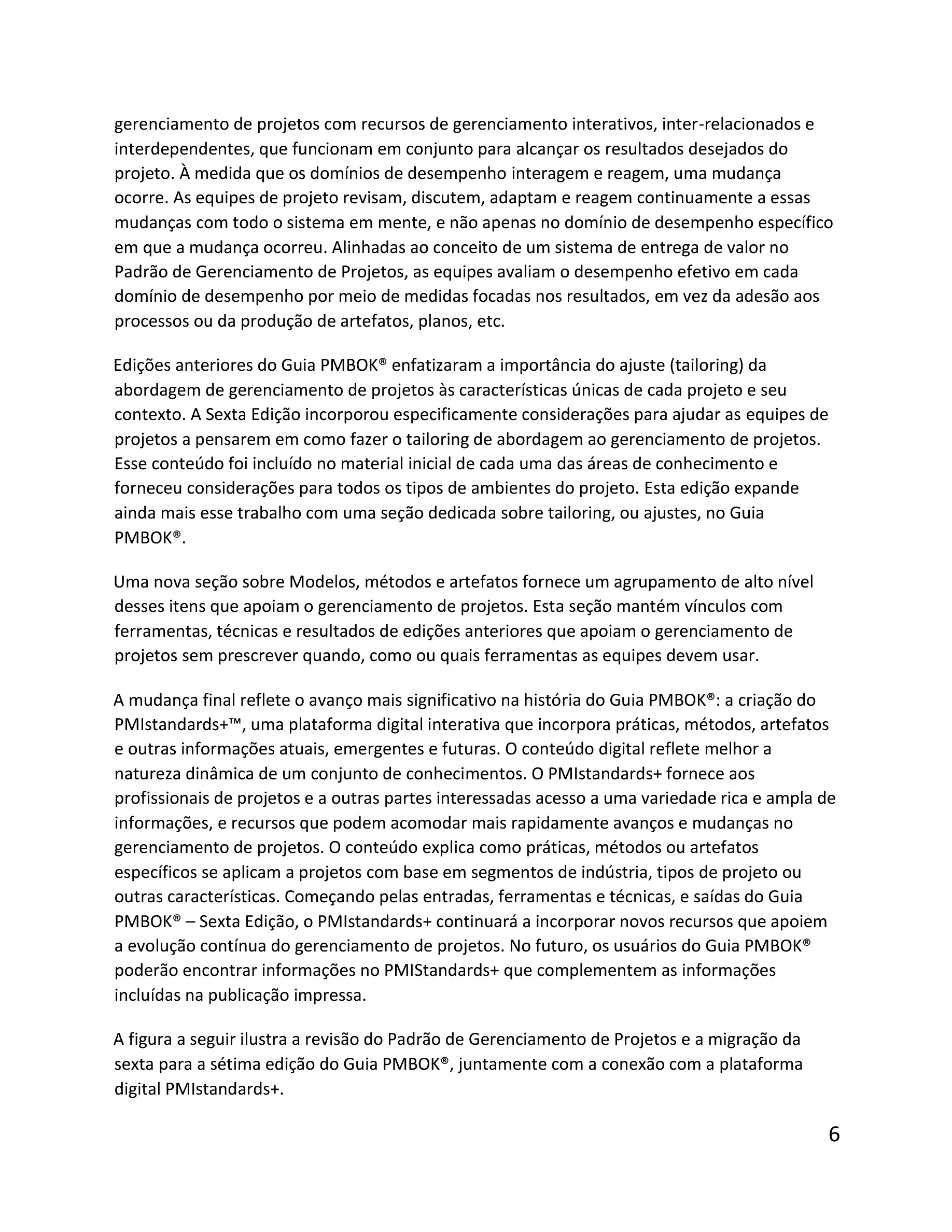 Cover preview — A Guide to the Project Management Body of Knowledge (PMBOK® Guide) – Seventh Edition and The Standard for Project Management (PORTUGUESE) (Portuguese Edition) — Page 6
