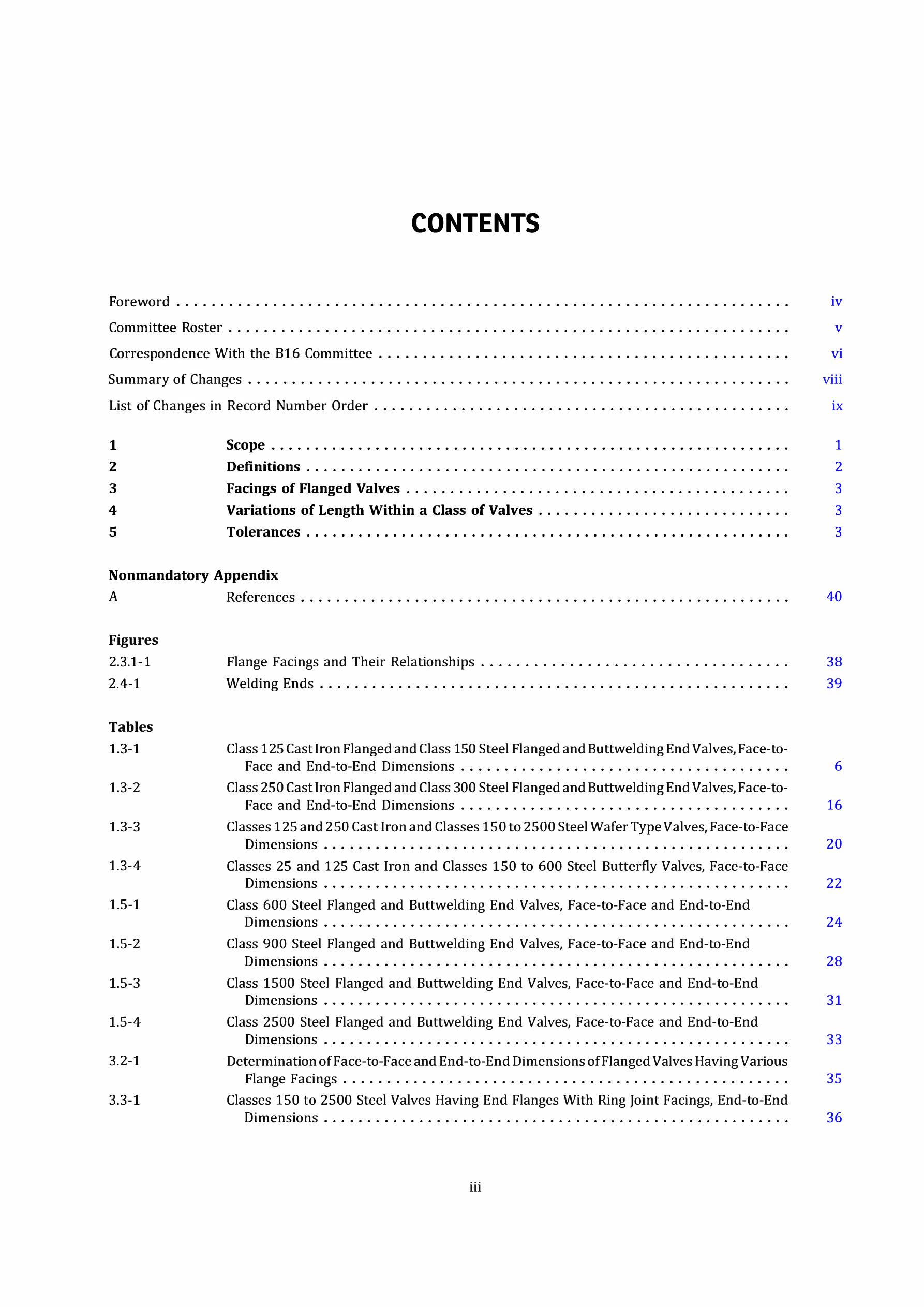 Cover preview — ASME B16.10-2022 Face-to-Face and End-to-End Dimensions of Valves — Page 4