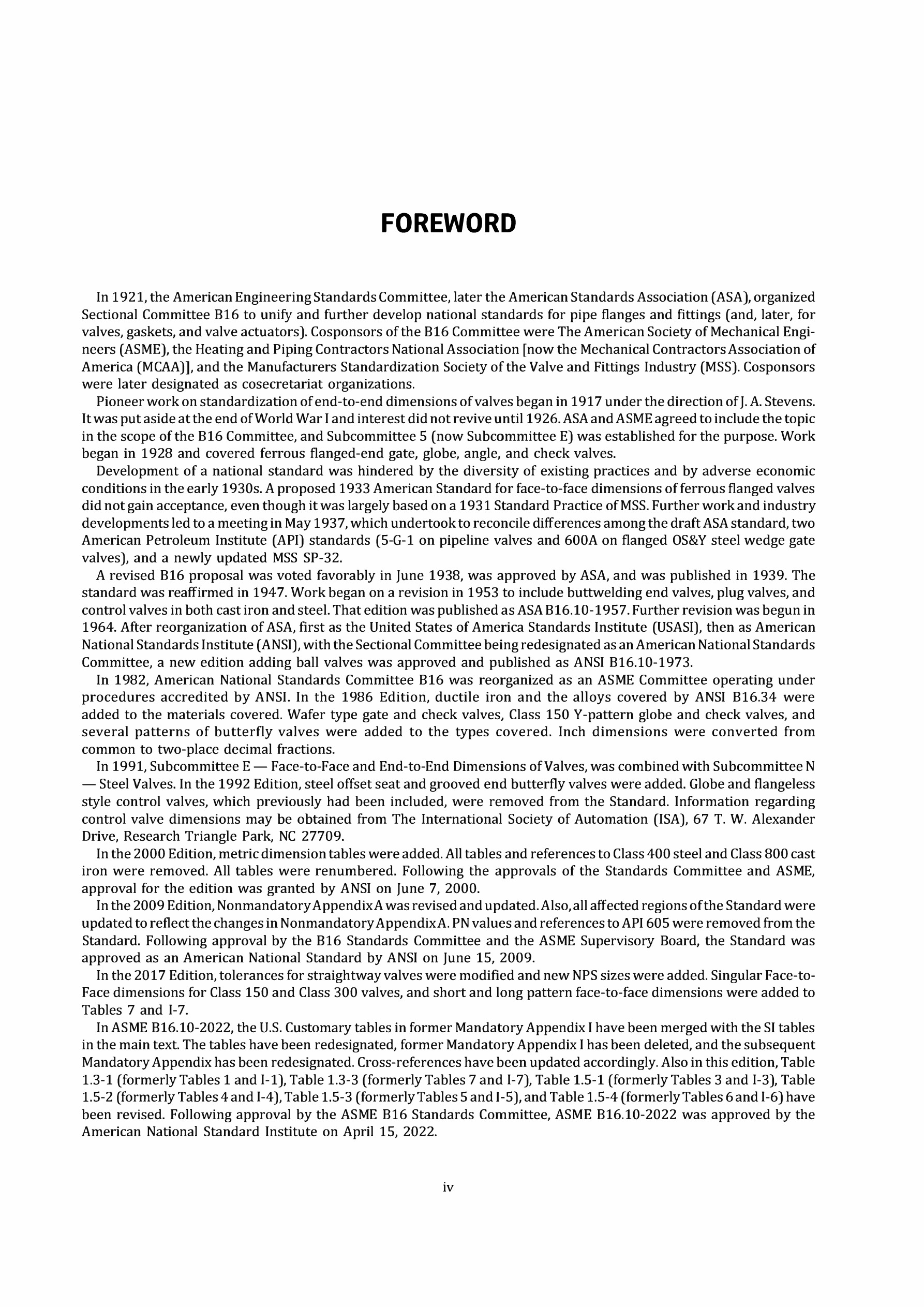 Cover preview — ASME B16.10-2022 Face-to-Face and End-to-End Dimensions of Valves — Page 5