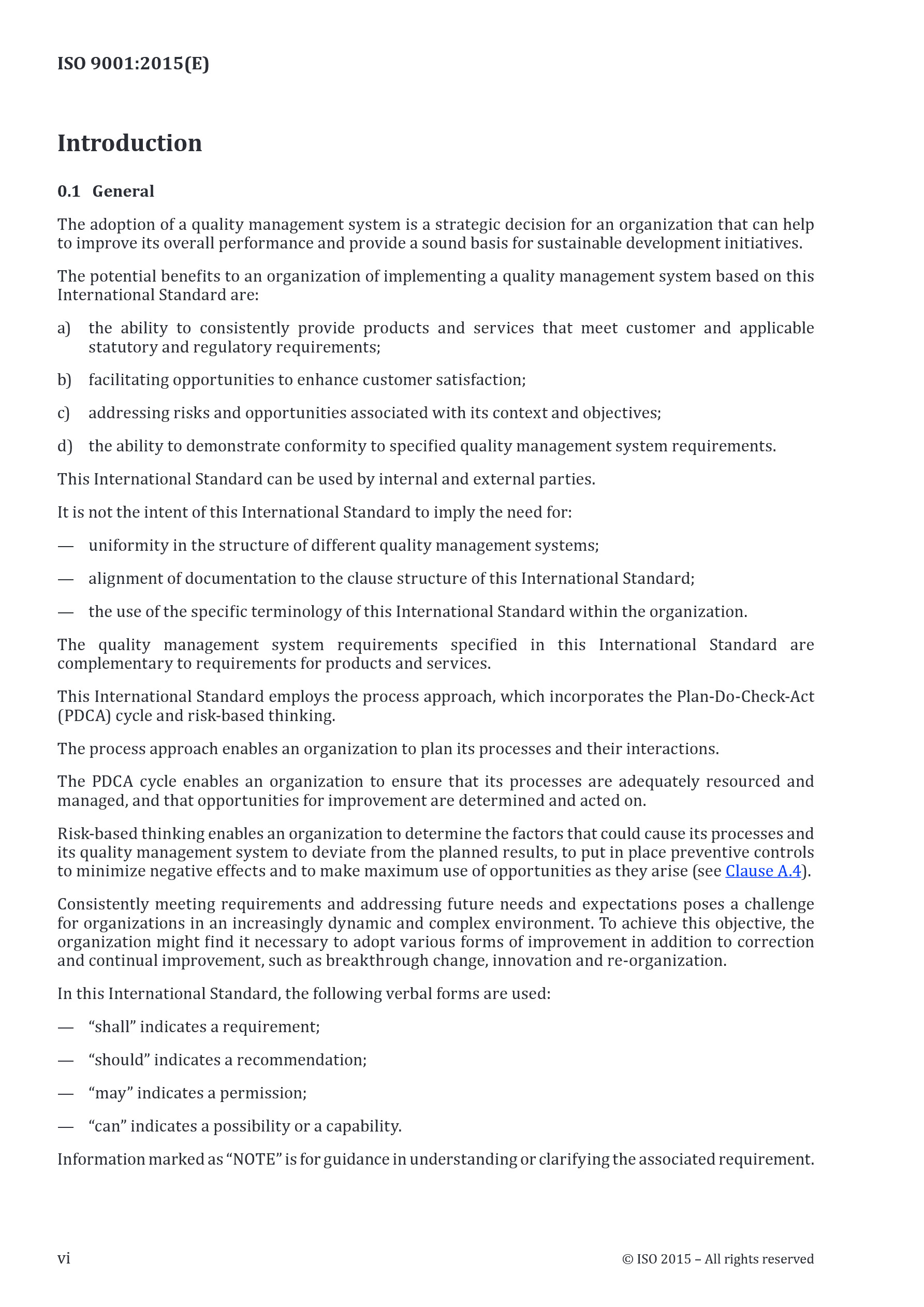 Cover preview — ISO 9001:2015 Quality management systems — Requirements — Page 6