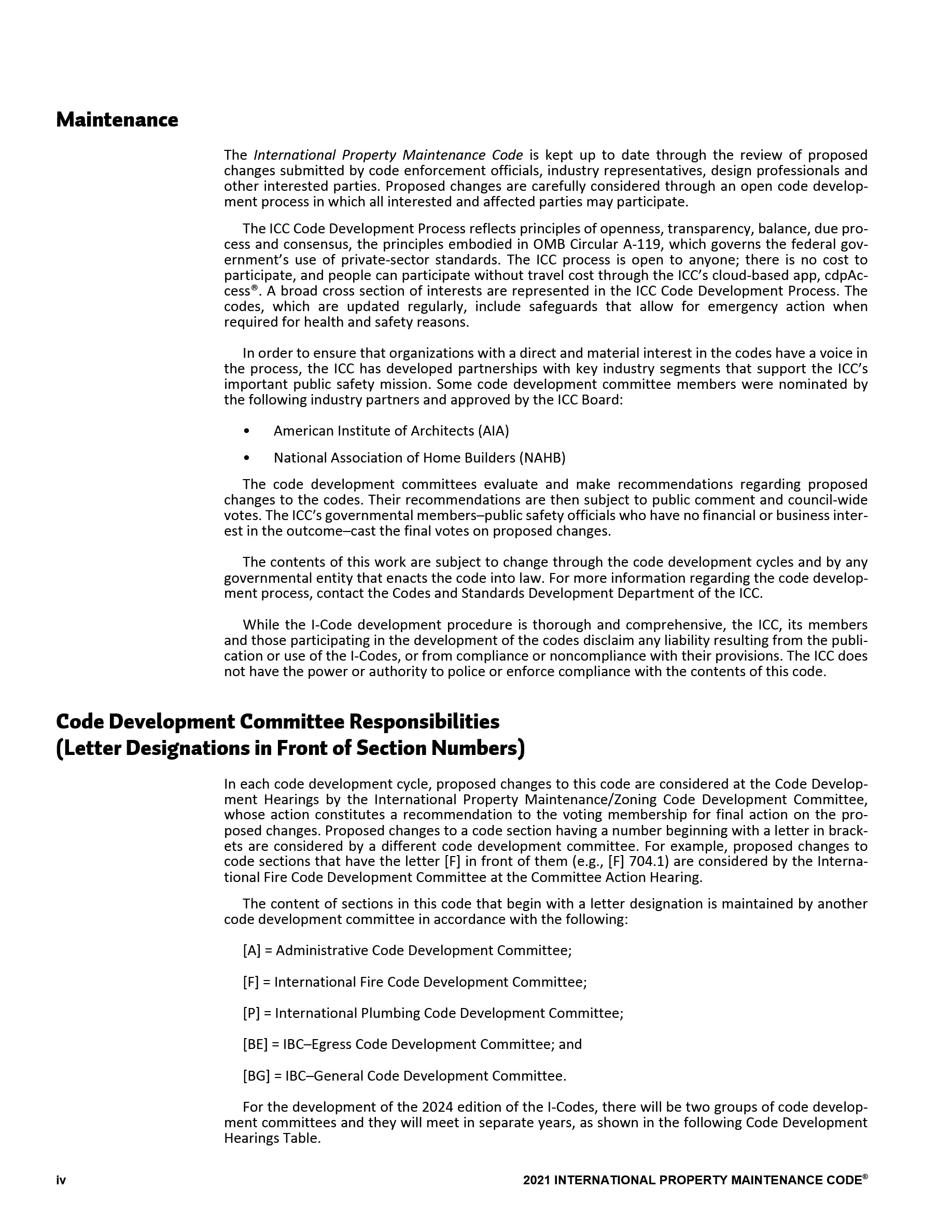 Cover preview — 2021 International Property Maintenance Code — Page 5