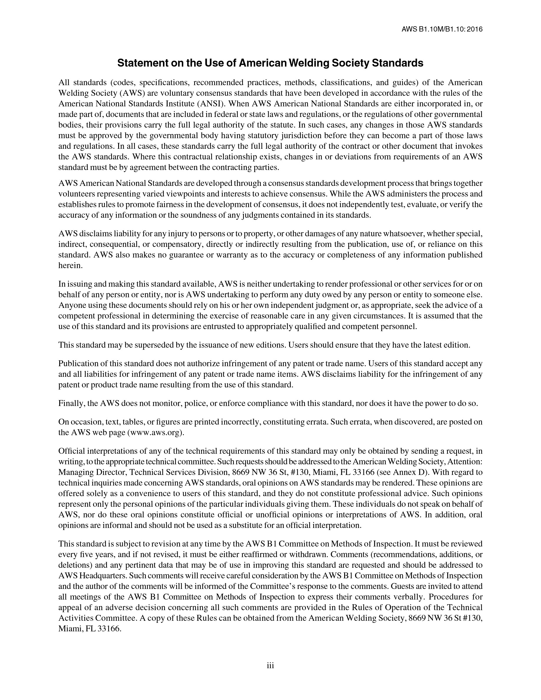 Cover preview — AWS B1.10M/B1.10 Guide for the Nondestructive Examination of Welds — Page 4