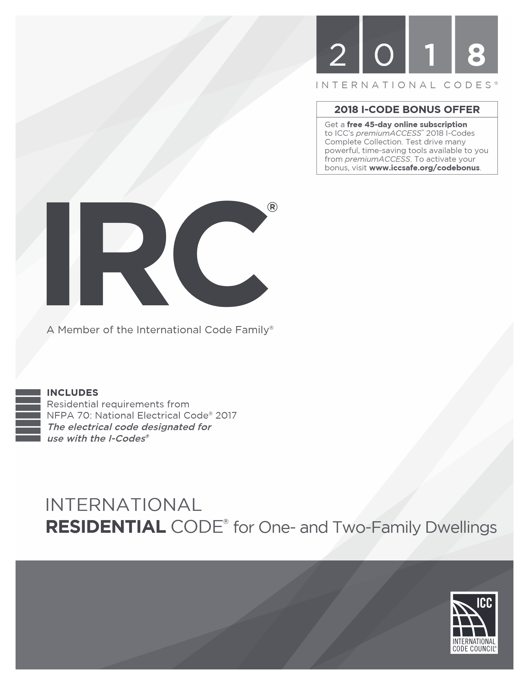 Cover preview — 2018 International Residential Code — Page 2
