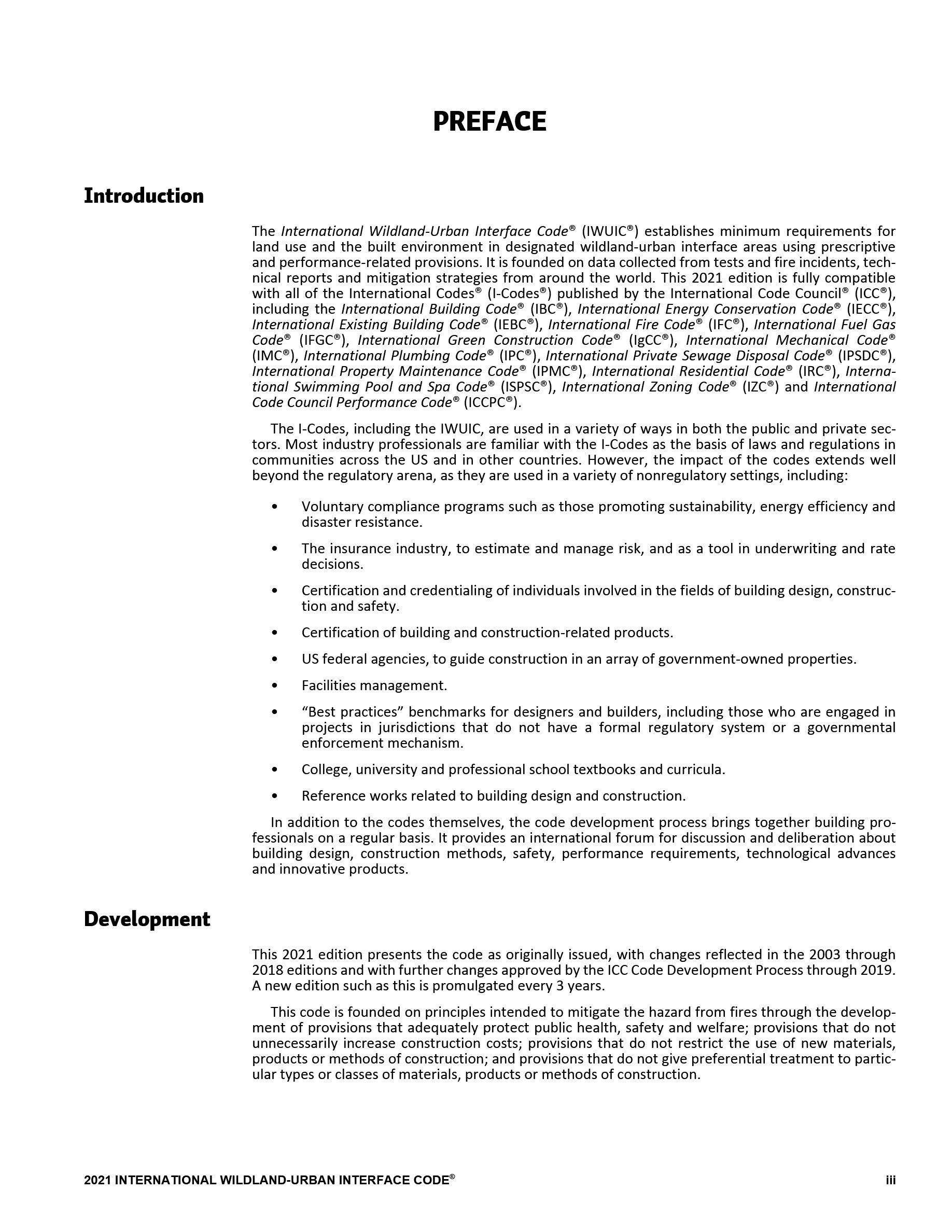 Cover preview — 2021 International Wildland-Urban Interface Code — Page 4
