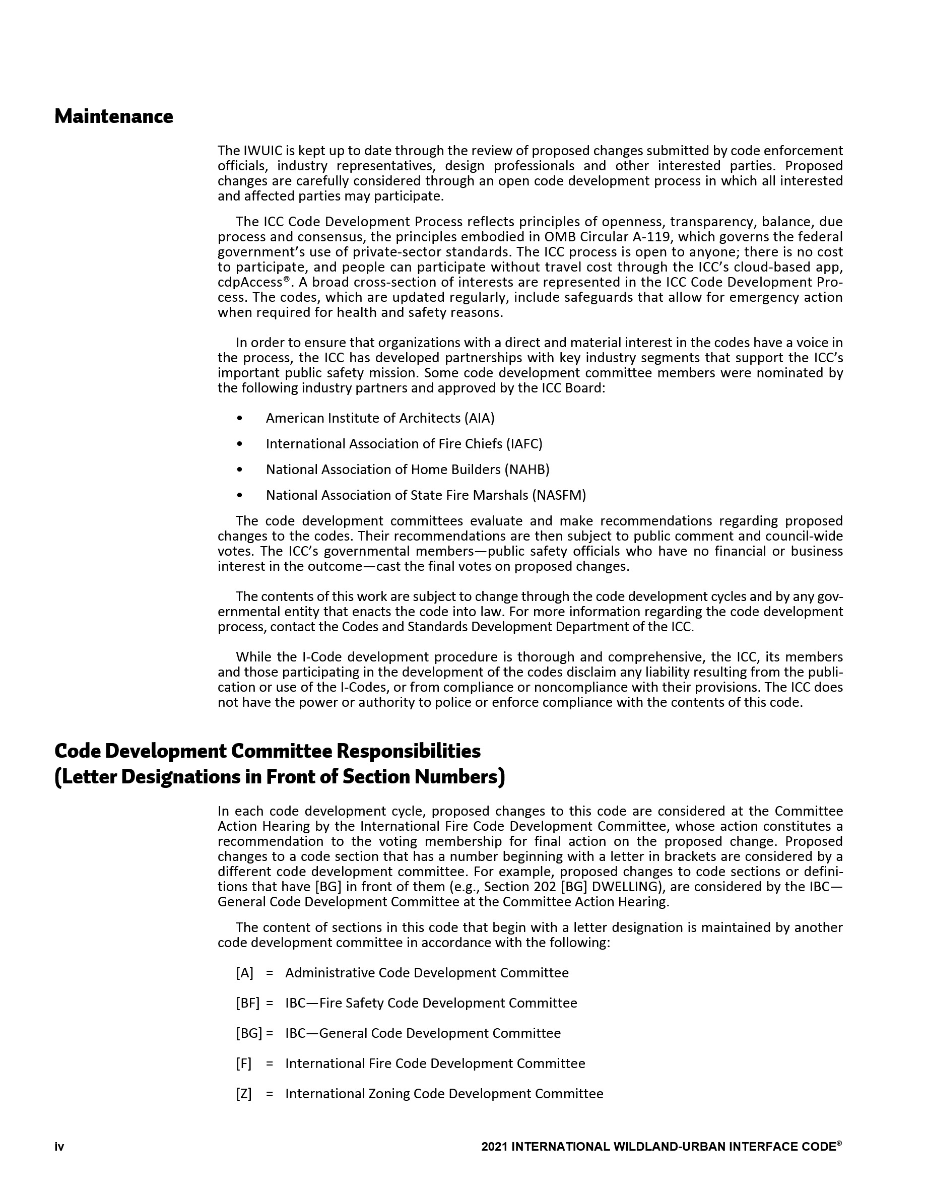 Cover preview — 2021 International Wildland-Urban Interface Code — Page 5