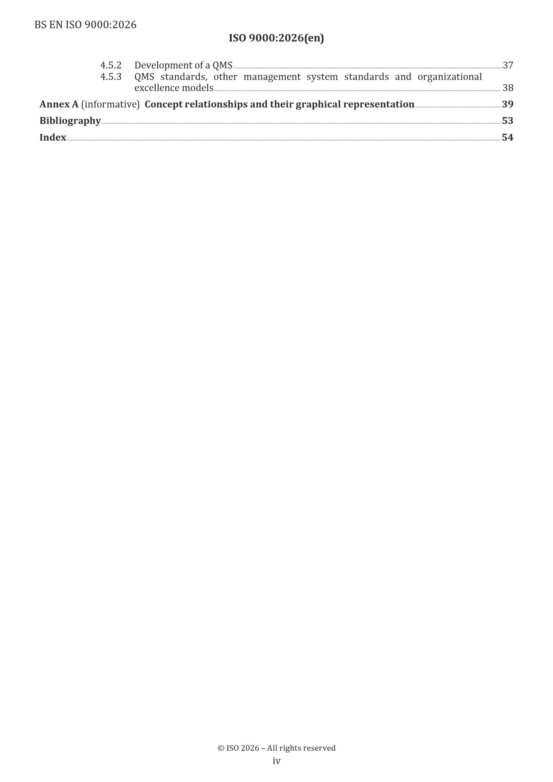 Cover preview — BS EN ISO 9000:2026 Quality Management — Fundamentals and Vocabulary — Page 6