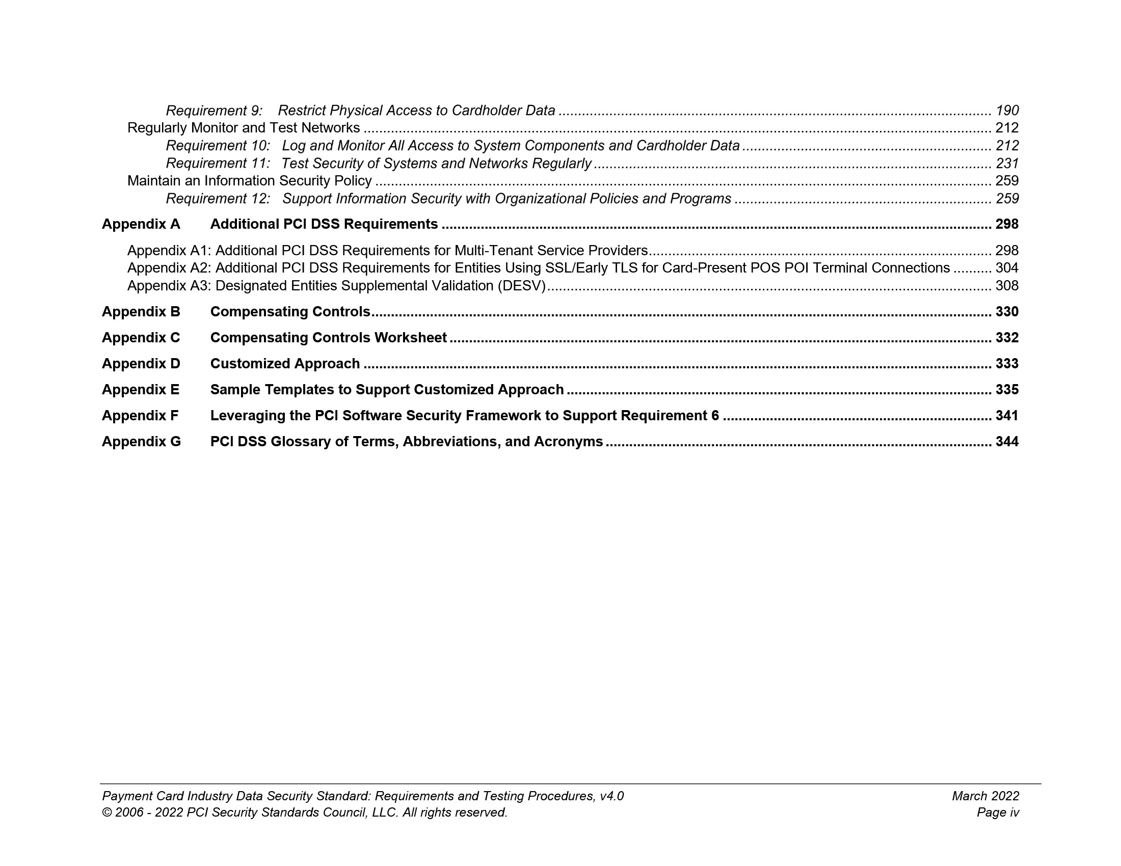 Cover preview — PCI DSS Version 4.0 — A Guide to the Payment Card Industry Data Security Standard — Page 4