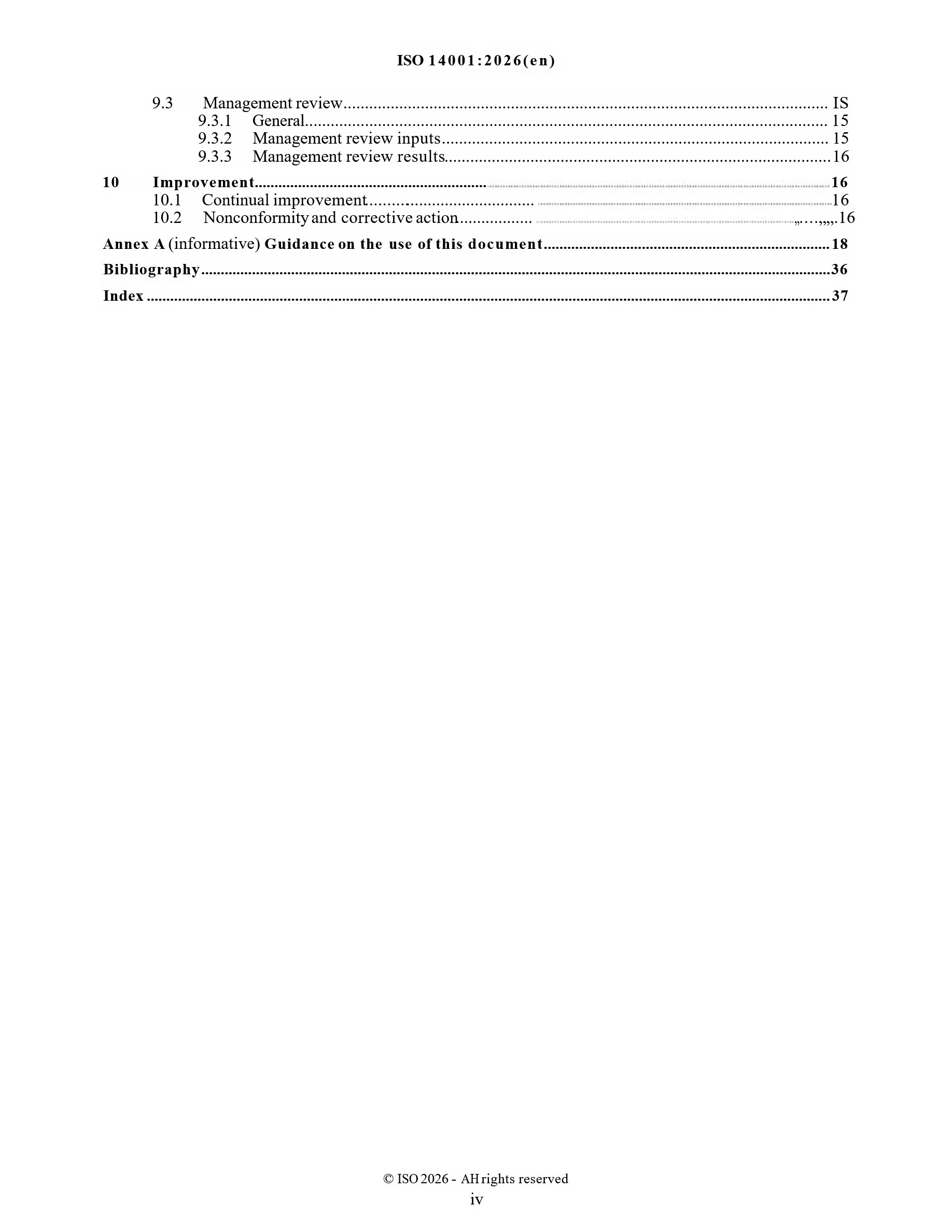 Cover preview — ISO 14001 - 2026 Environmental management systems - Requirements with guidance for use — Page 4
