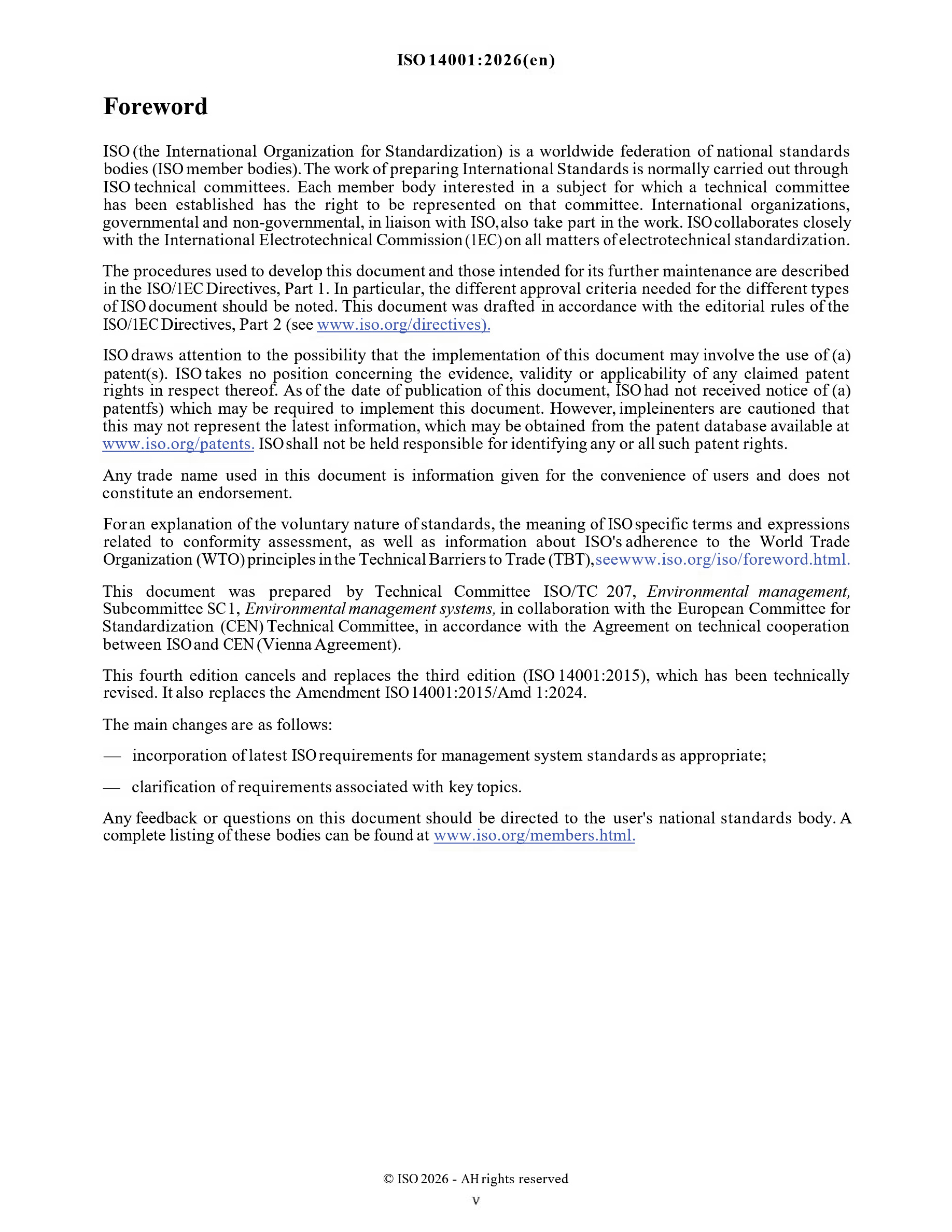 Cover preview — ISO 14001 - 2026 Environmental management systems - Requirements with guidance for use — Page 5