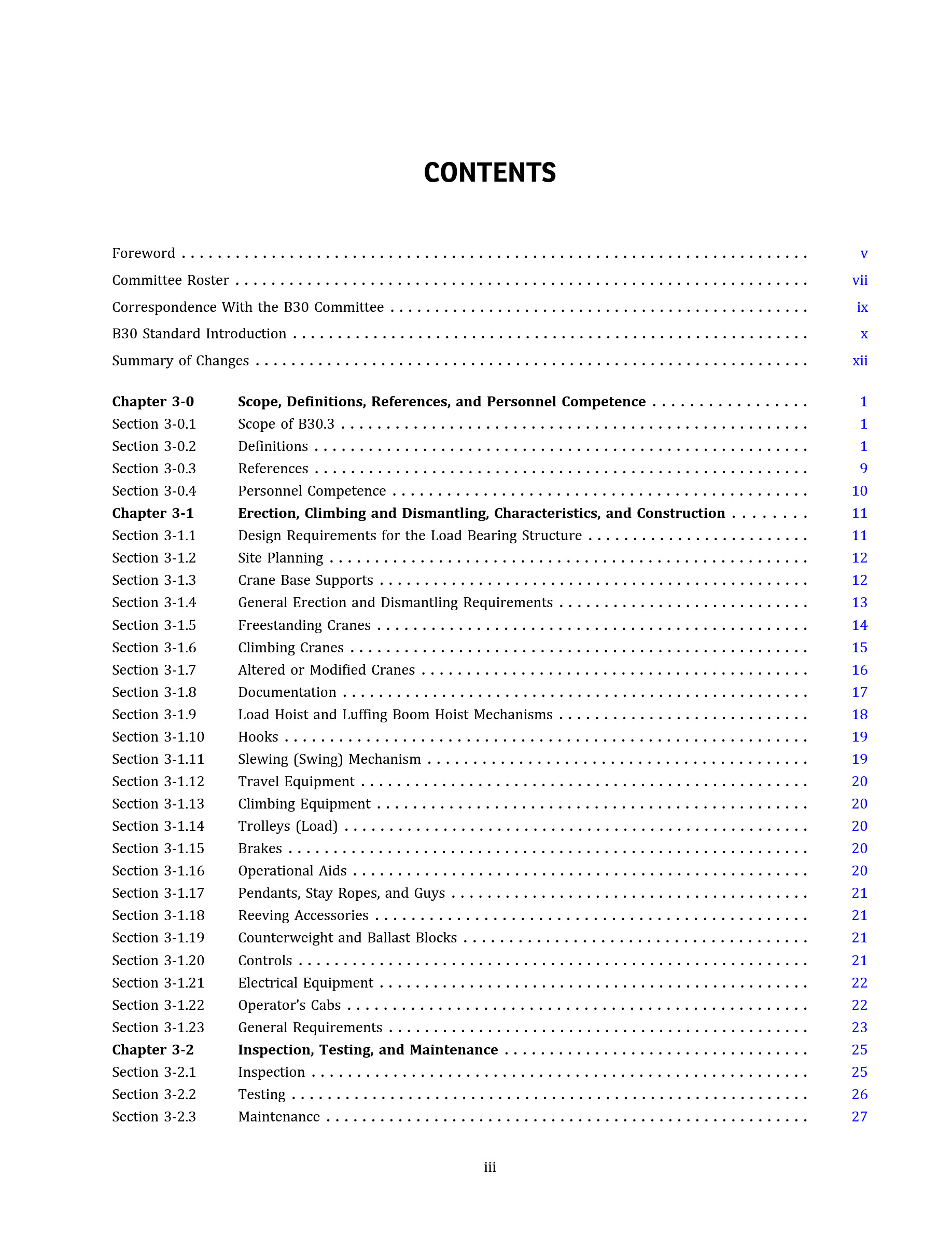 Cover preview — ASME B30.3-2025 Tower Cranes: Safety Standard for Cableways, Cranes, Derricks, Hoists, Hooks, Jacks, and Slings — Page 4