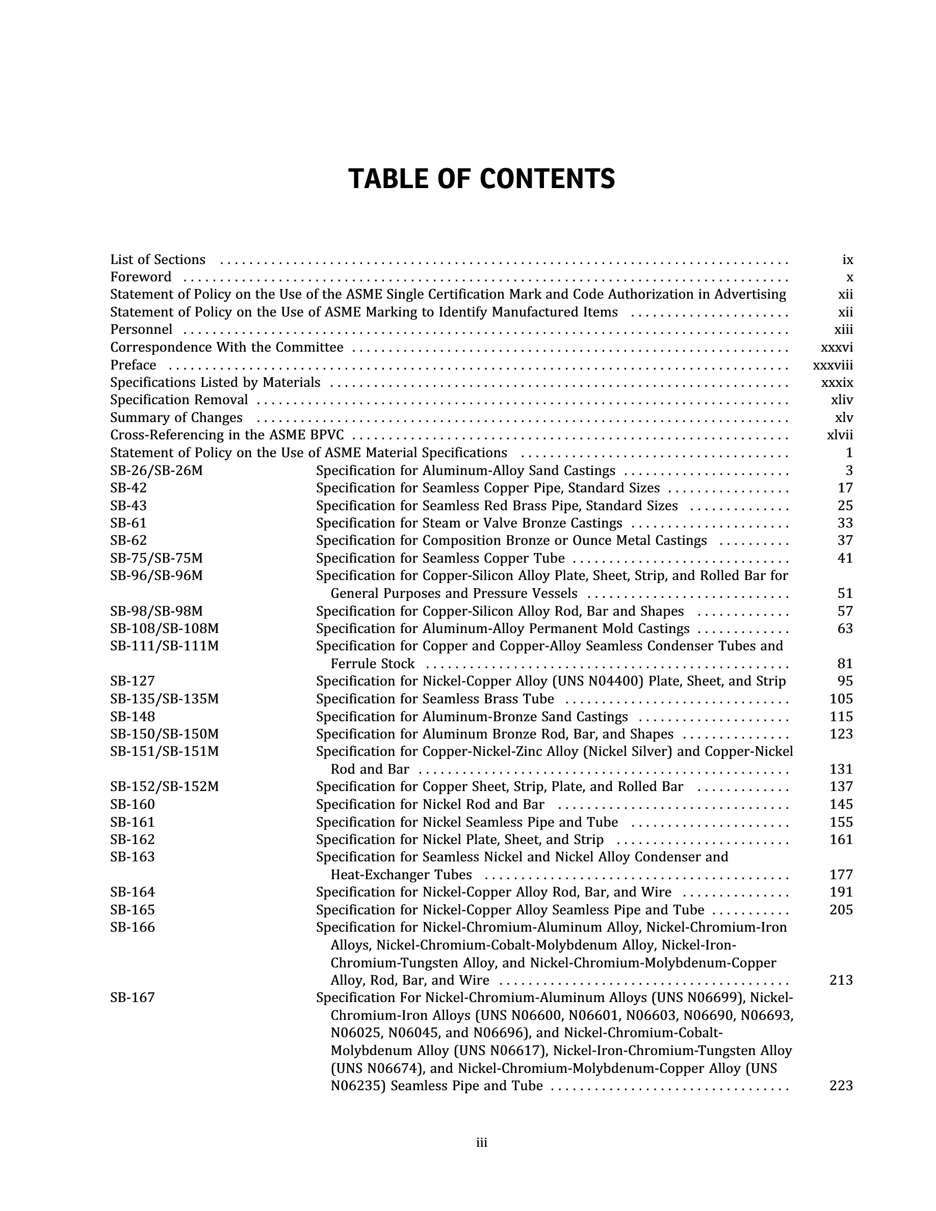 Cover preview — ASME BPVC.II.B-2025 Section II Part B - Nonferrous Material Specifications — Page 5
