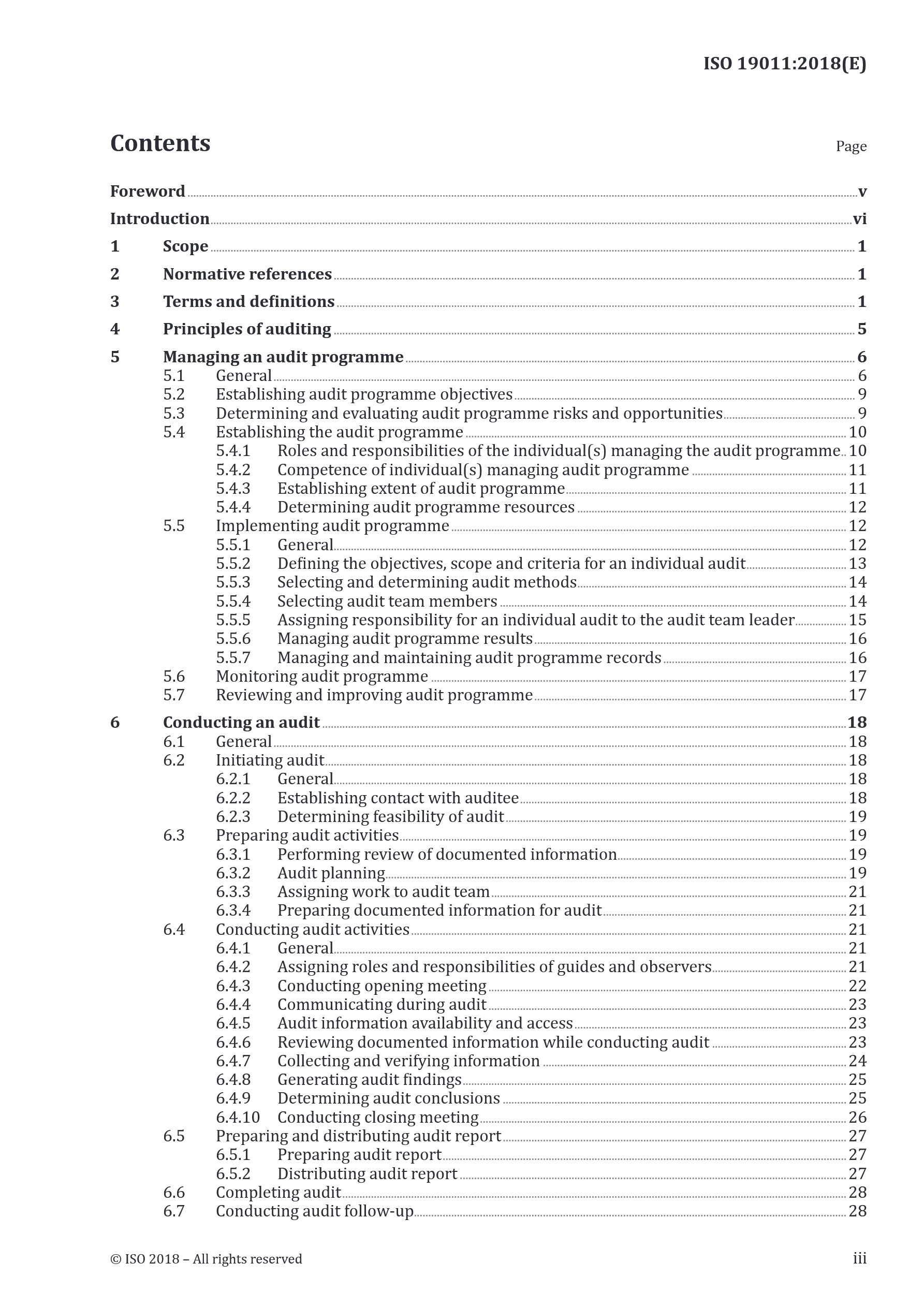 Cover preview — ISO 19011:2018 Guidelines for auditing management systems — Page 3