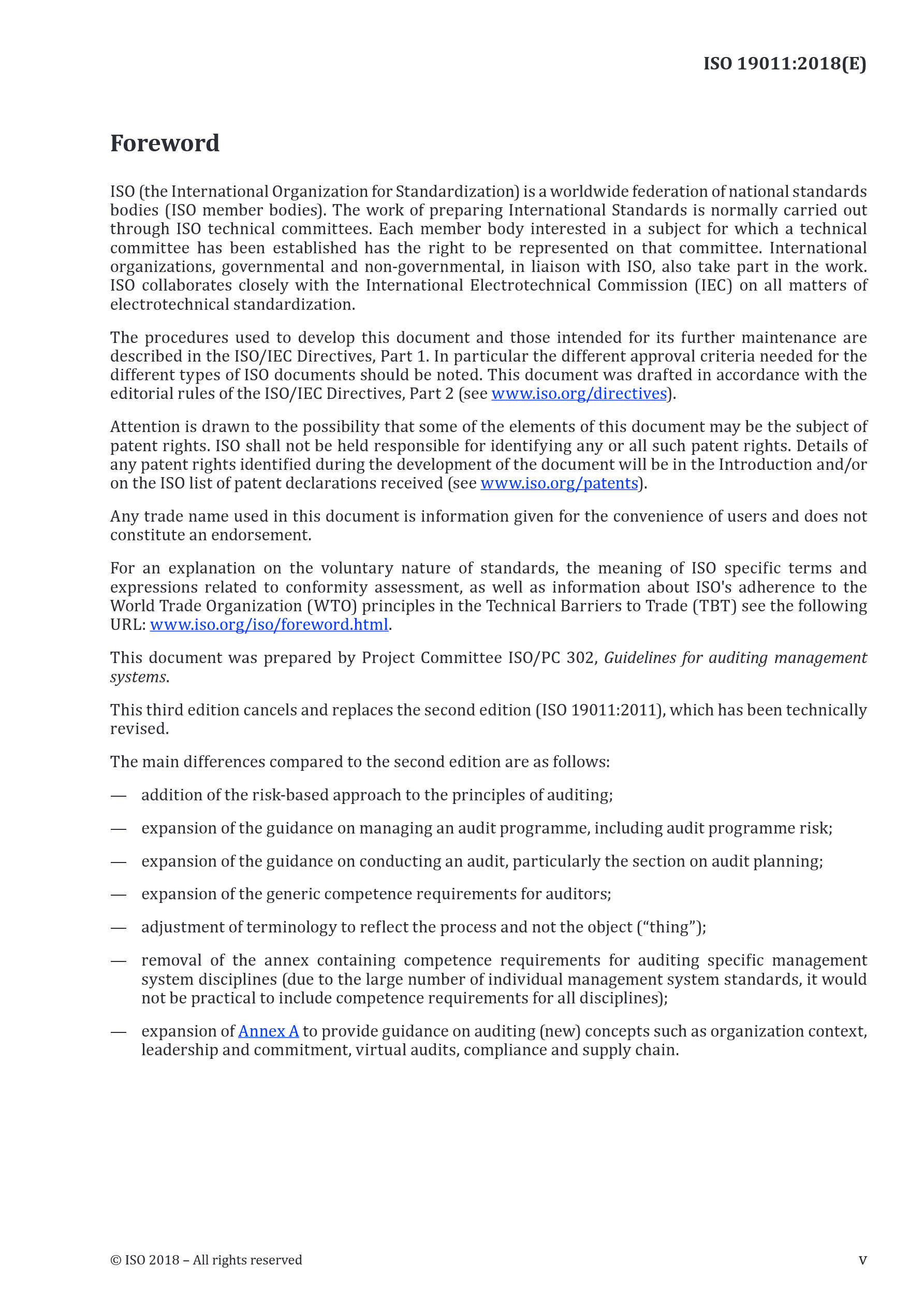 Cover preview — ISO 19011:2018 Guidelines for auditing management systems — Page 5
