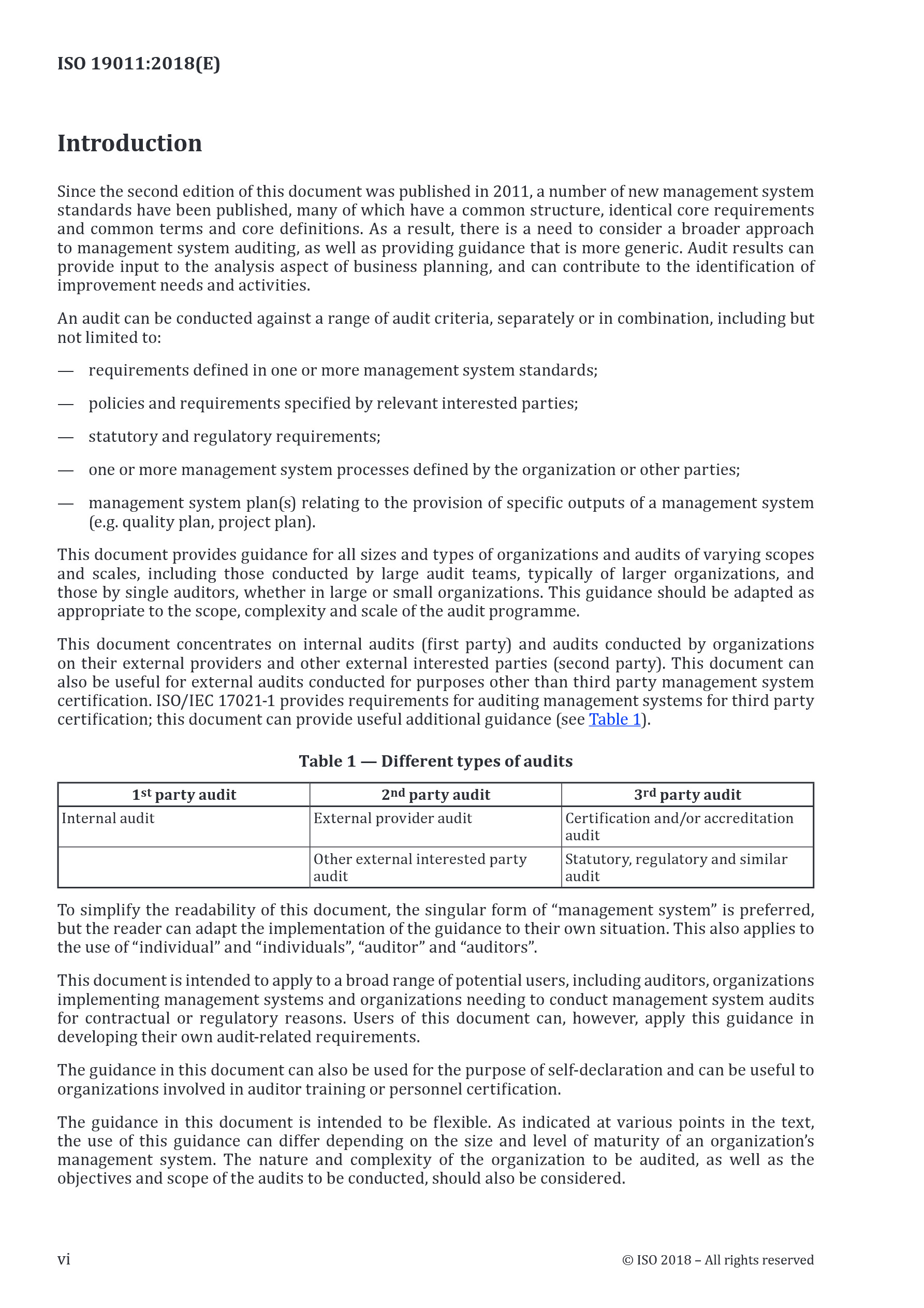 Cover preview — ISO 19011:2018 Guidelines for auditing management systems — Page 6