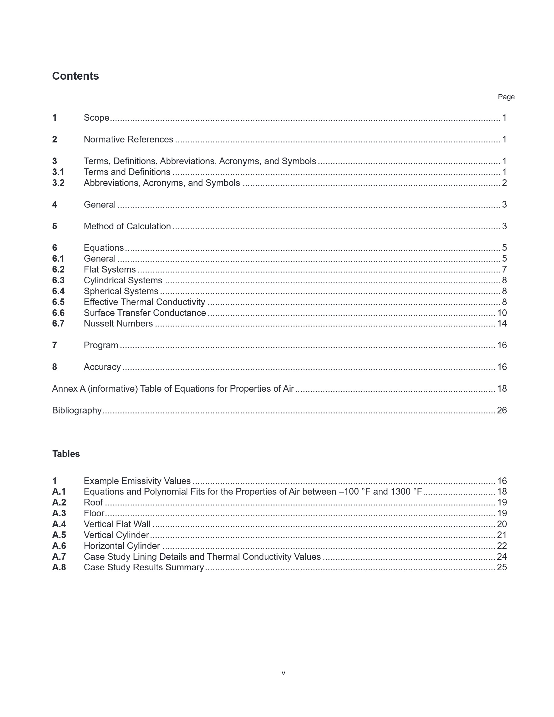 Cover preview — API RP 985 Estimate of the Heat Gain or Loss and the Surface Temperatures of Flat, Cylindrical, and Spherical Refractory Lining Systems, First Edition — Page 5
