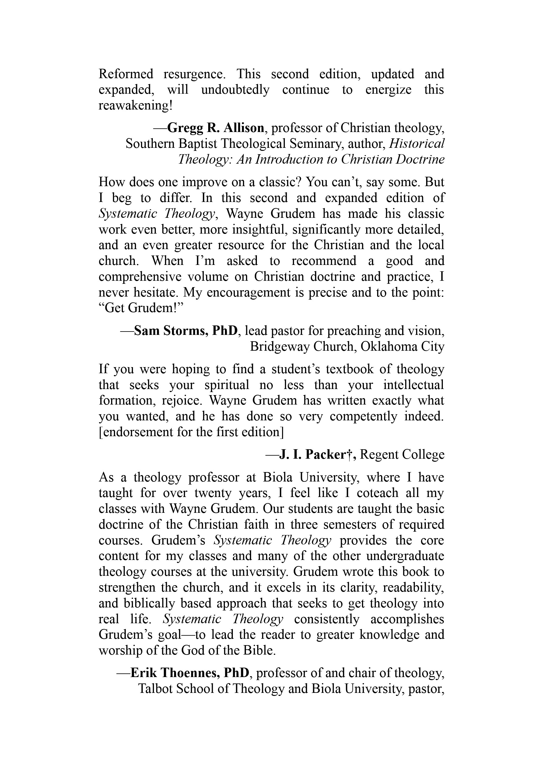 Cover preview — Systematic Theology, Second Edition: An Introduction to Biblical Doctrine — Page 5