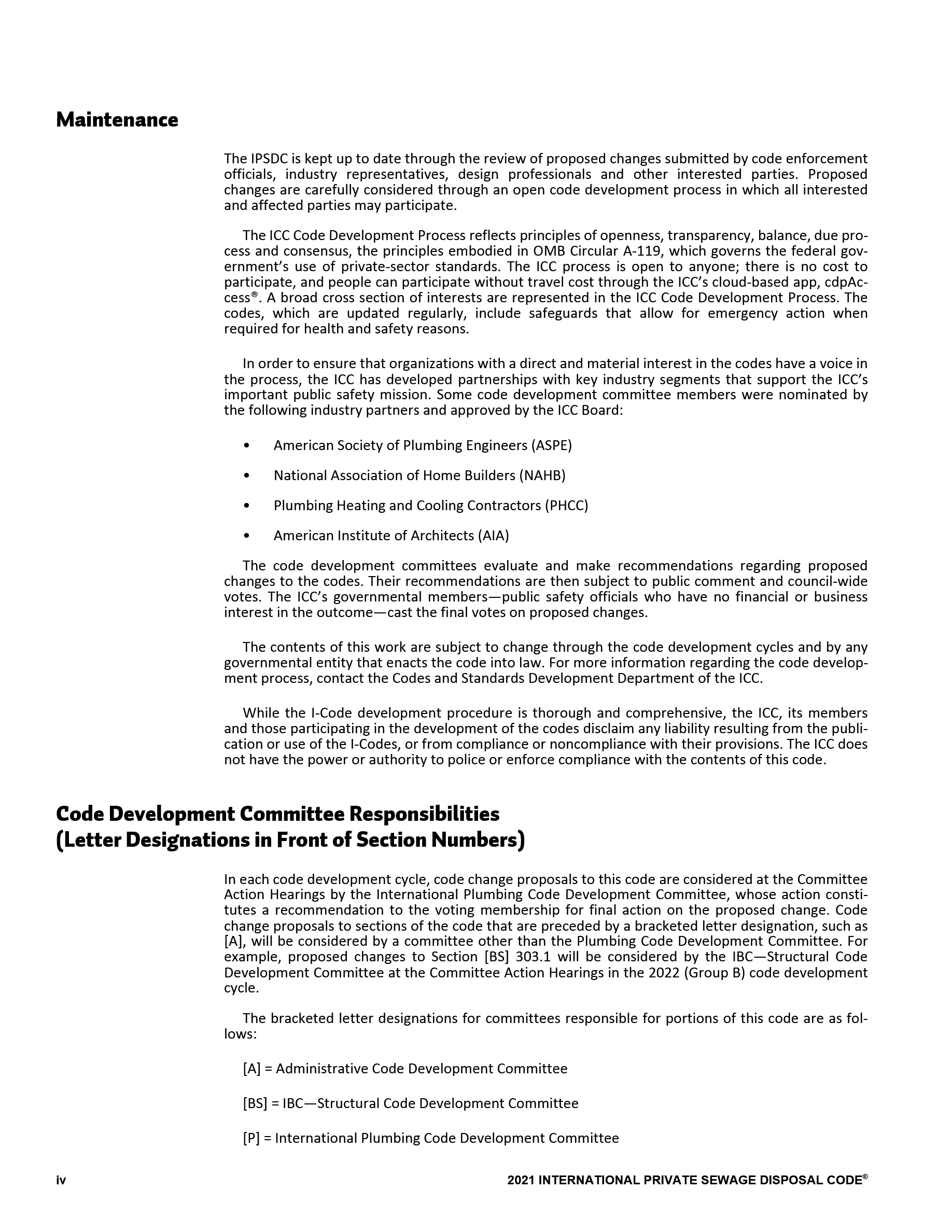 Cover preview — 2021 International Private Sewage Disposal Code — Page 5