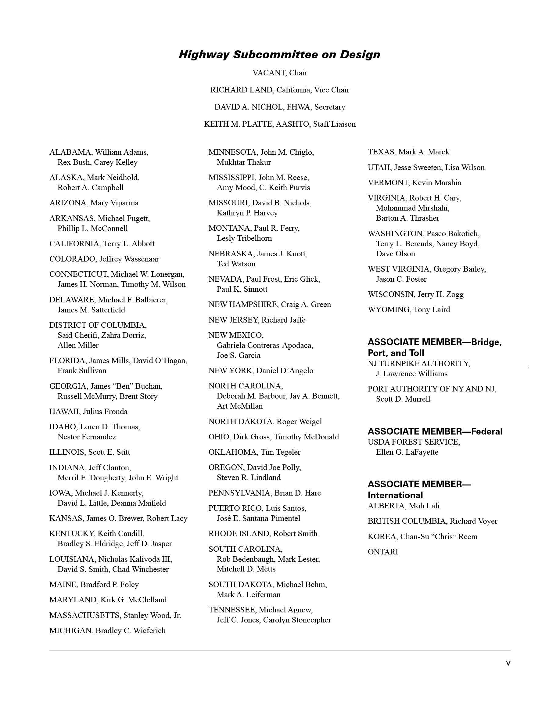 Cover preview — AASHTO RSDG-4 Roadside Design Guide, 4th Edition, Includes Errata (2015) — Page 5
