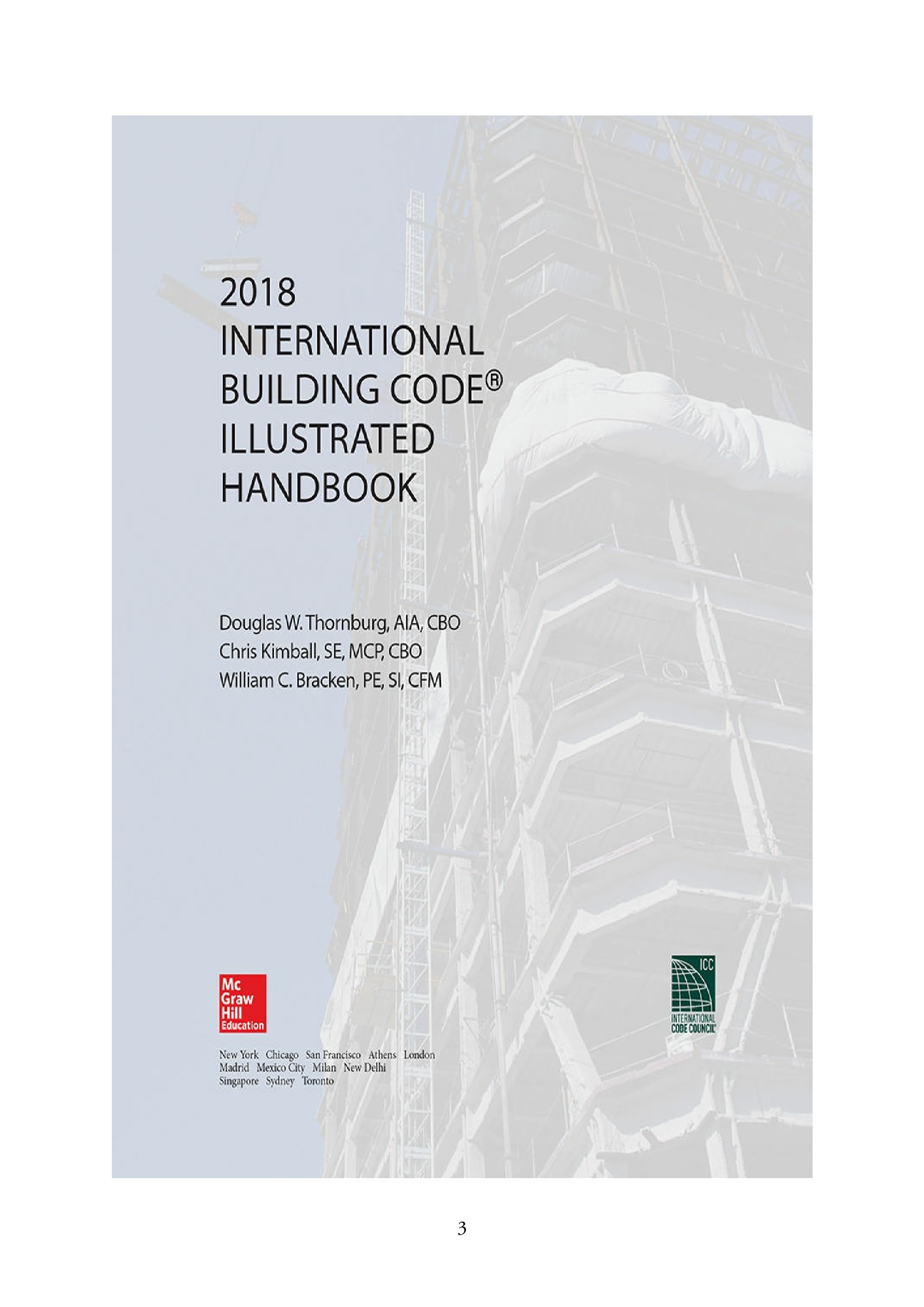 Cover preview — 2018 International Building Code Illustrated Handbook — Page 3